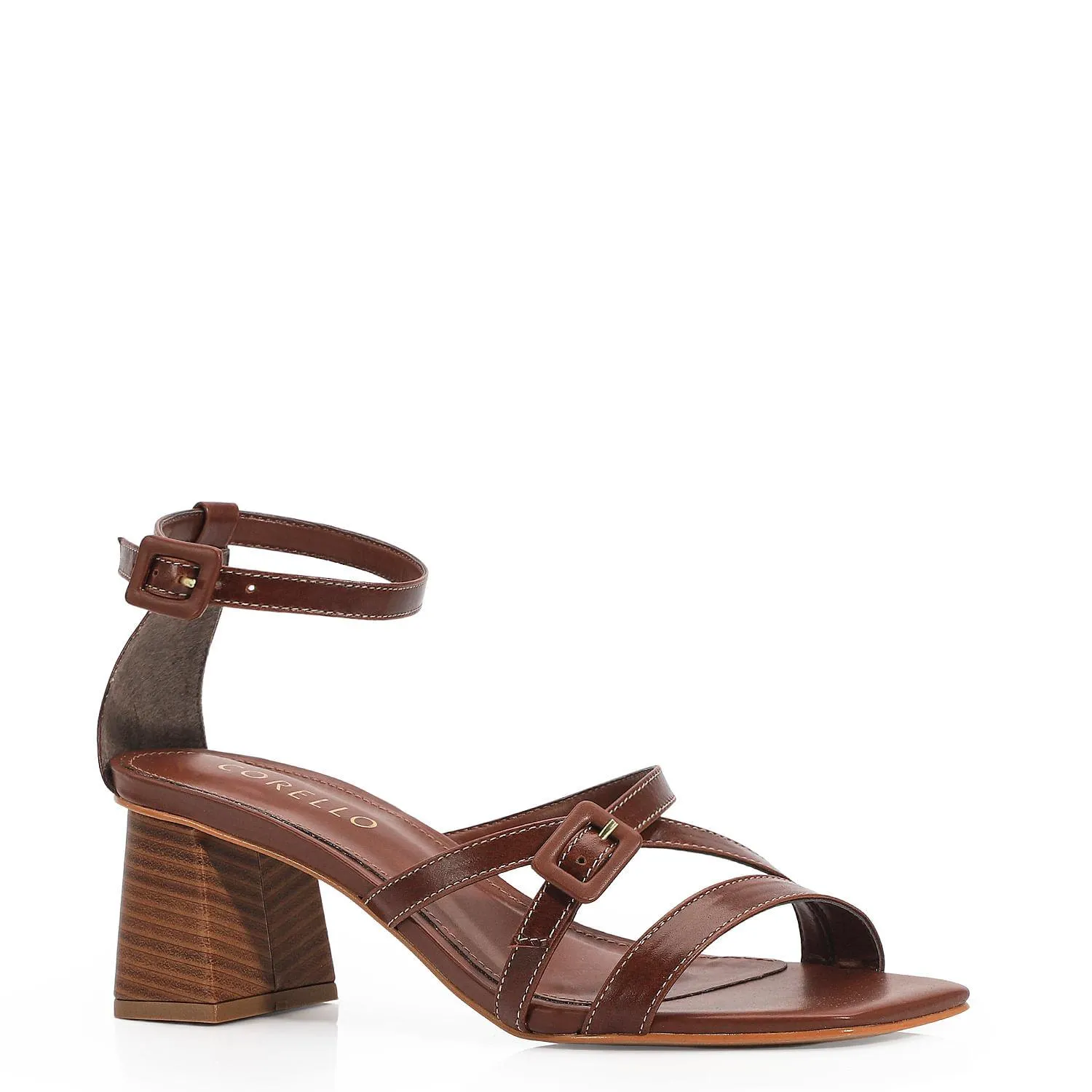 Sandália Couro Marrom