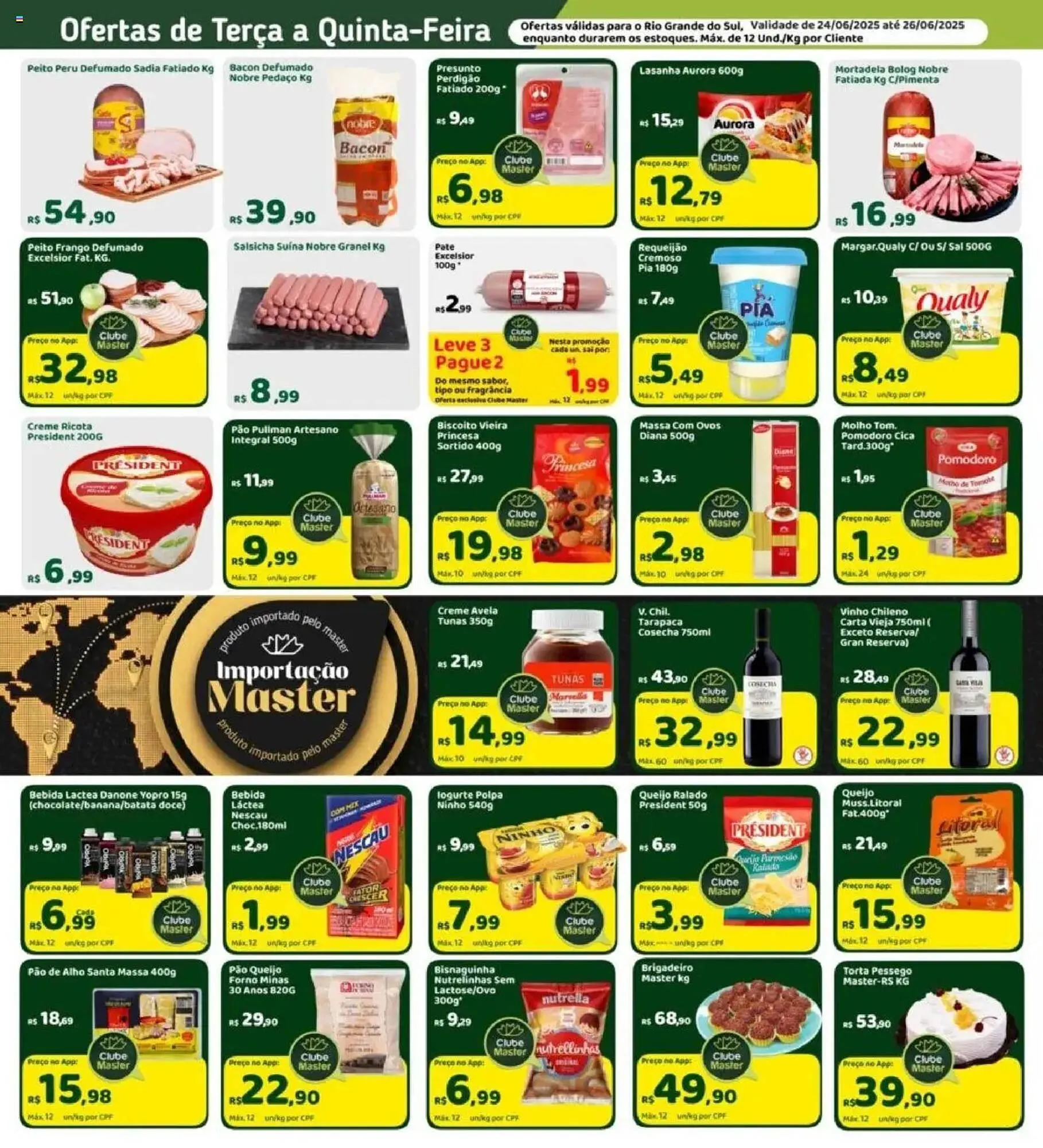 Encarte de Catálogo Master Supermercados 24 de junho até 26 de junho 2025 - Pagina 2