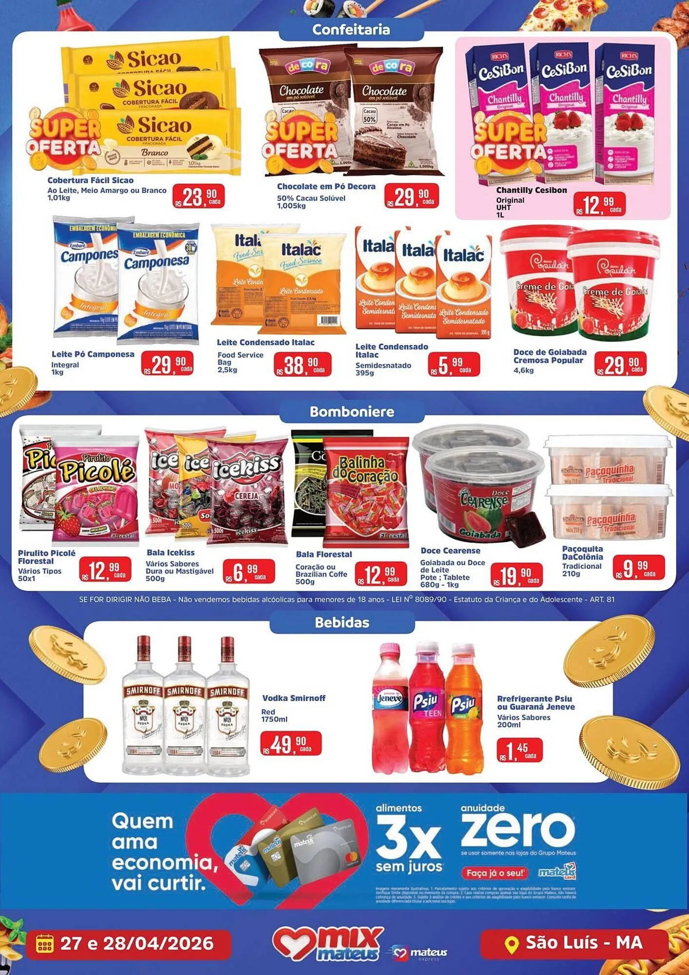 Encarte de Catálogo Supermercados Mateus 26 de abril até 28 de abril 2026 - Pagina 3