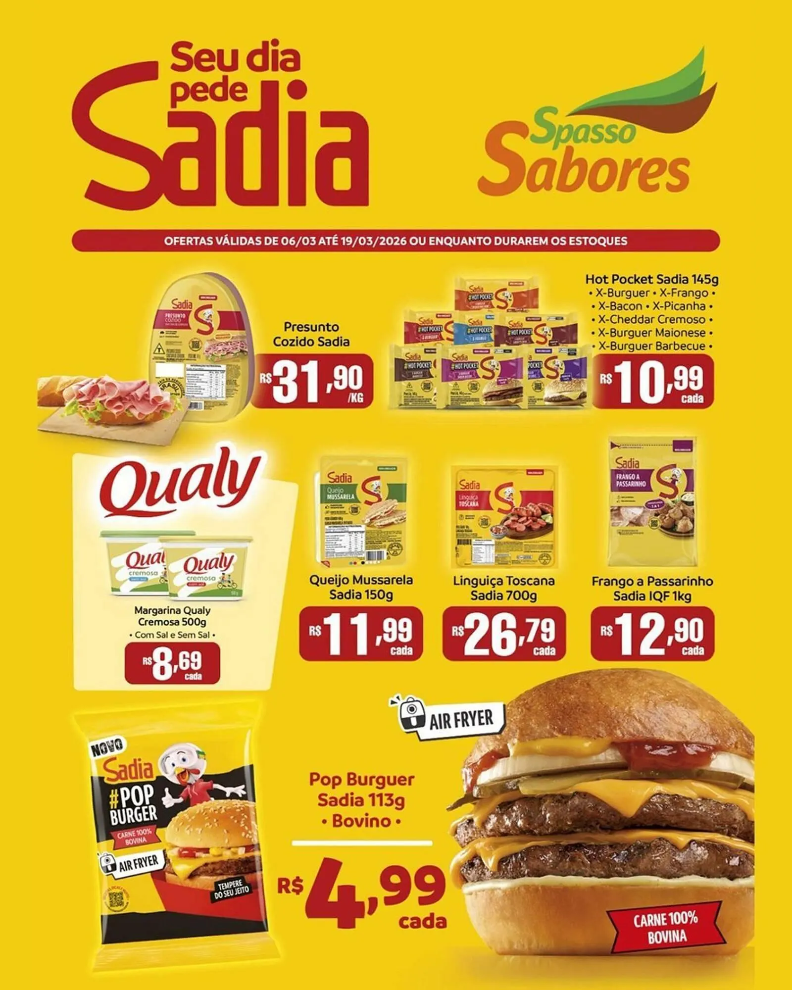 Encarte de Folheto Spasso Sabores 6 de março até 19 de março 2026 - Pagina 1