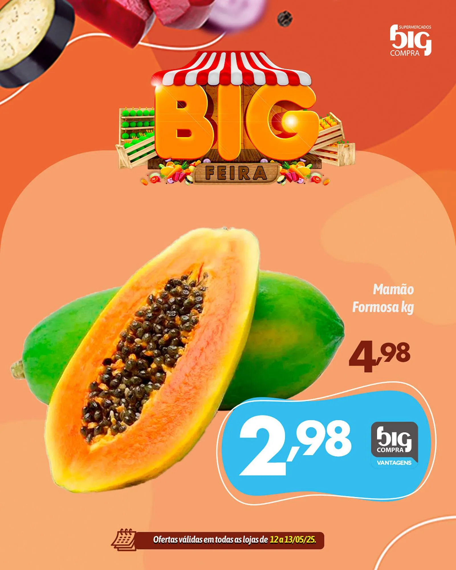 Encarte de Catálogo Supermercados Big Compra 12 de maio até 13 de maio 2025 - Pagina 1