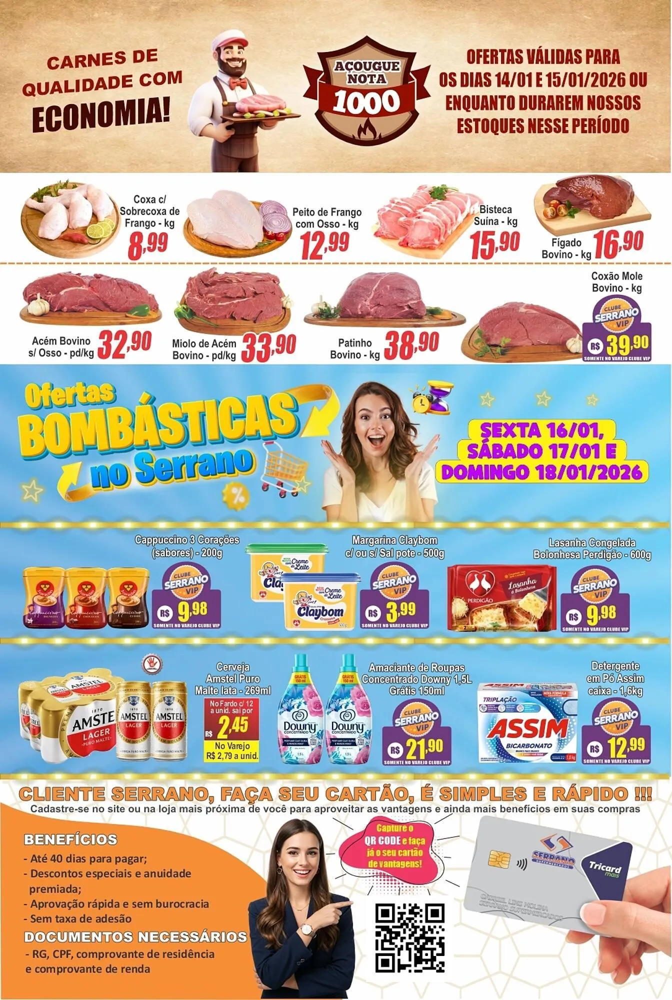 Encarte de Catálogo Serrano Supermercado 14 de janeiro até 20 de janeiro 2026 - Pagina 2