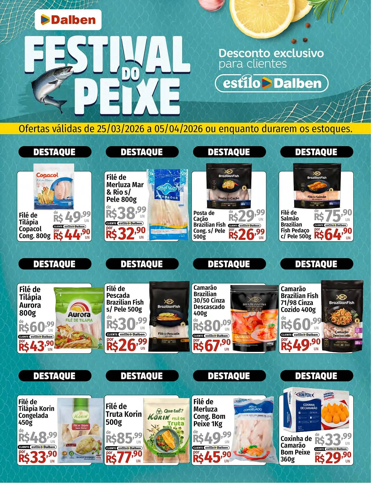 Encarte de Catálogo Supermercado Dalben 25 de março até 5 de abril 2026 - Pagina 1