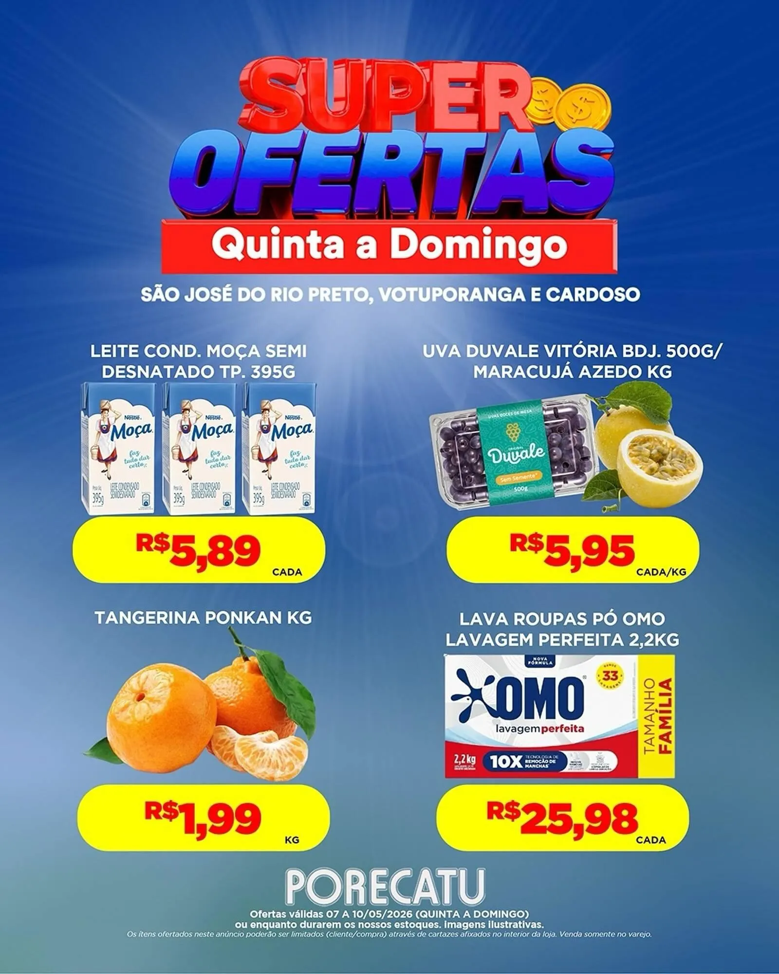 Encarte de Catálogo Supermercado Porecatu 7 de maio até 10 de maio 2026 - Pagina 2