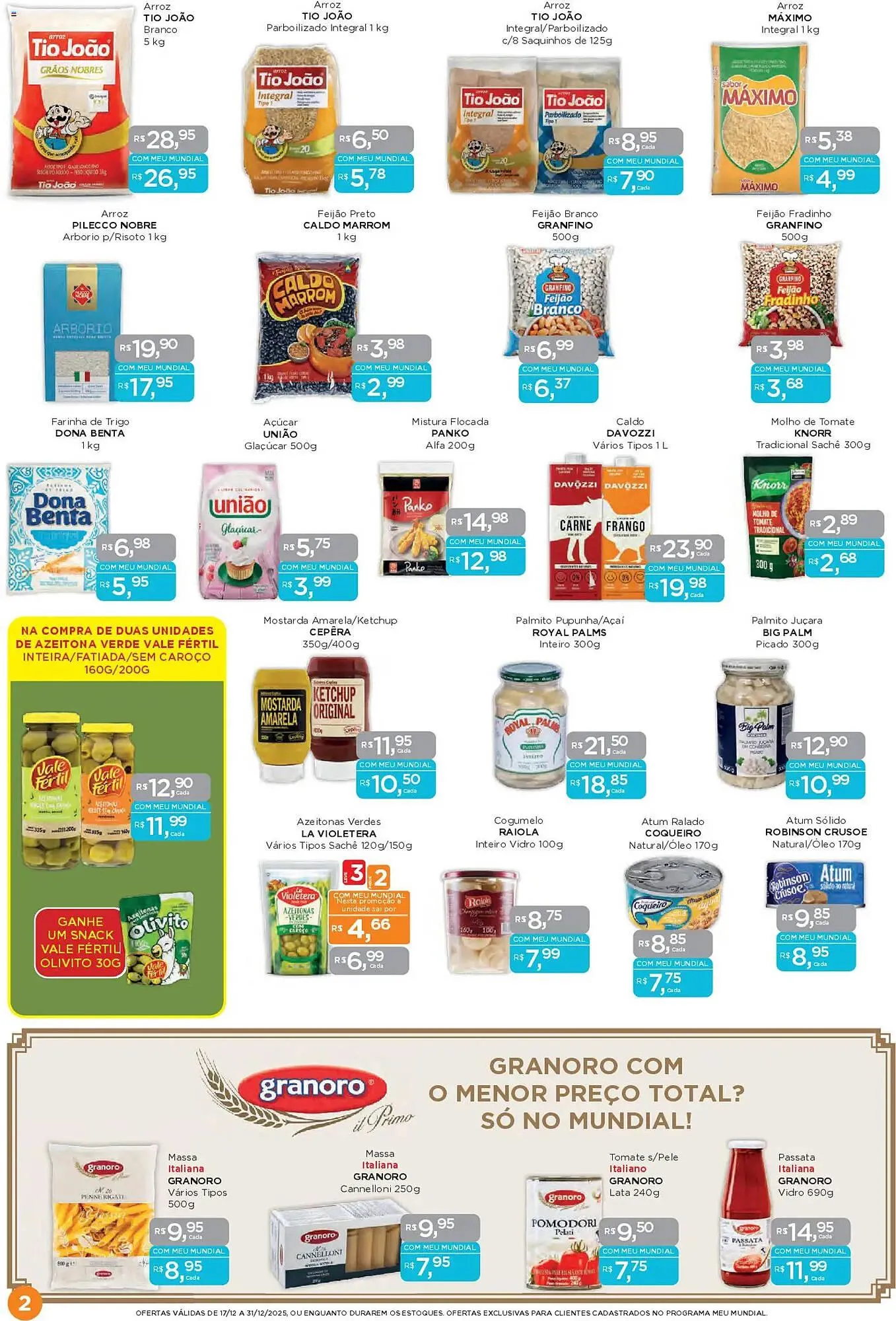 Encarte de Encarte Supermercados Mundial 17 de dezembro até 31 de dezembro 2025 - Pagina 2