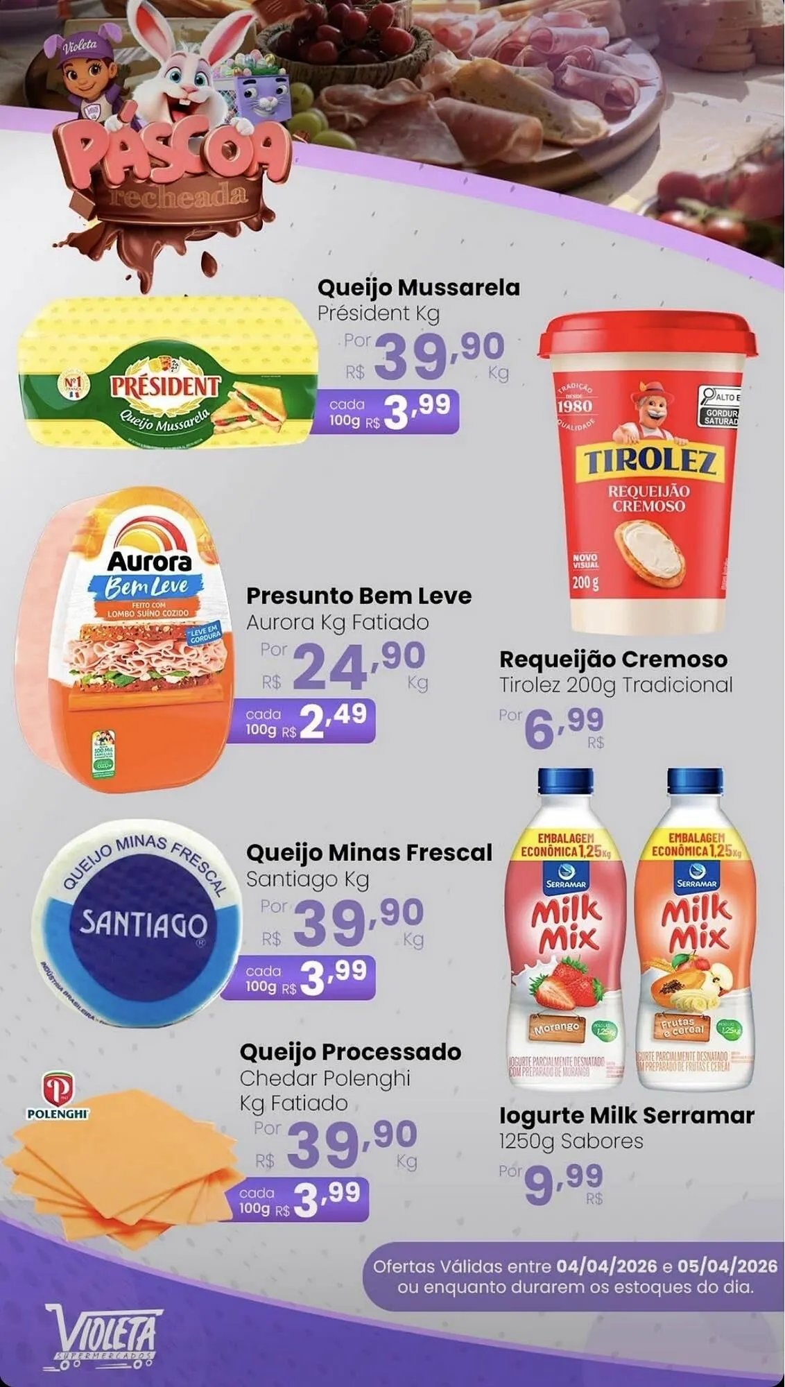 Encarte de Catálogo Violeta Supermercados 5 de abril até 5 de abril 2026 - Pagina 3