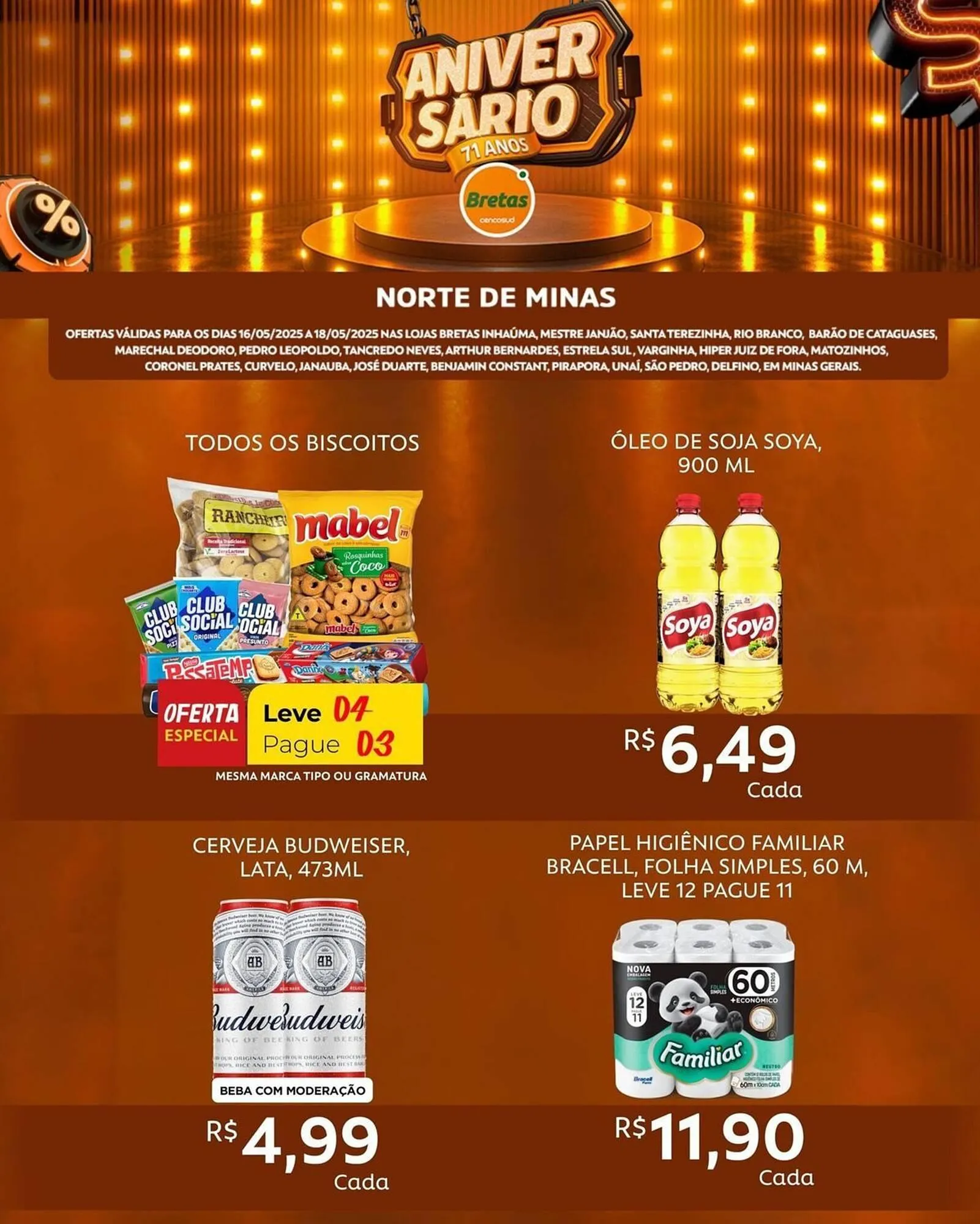 Encarte de Catálogo Supermercados Bretas 16 de maio até 18 de maio 2025 - Pagina 4