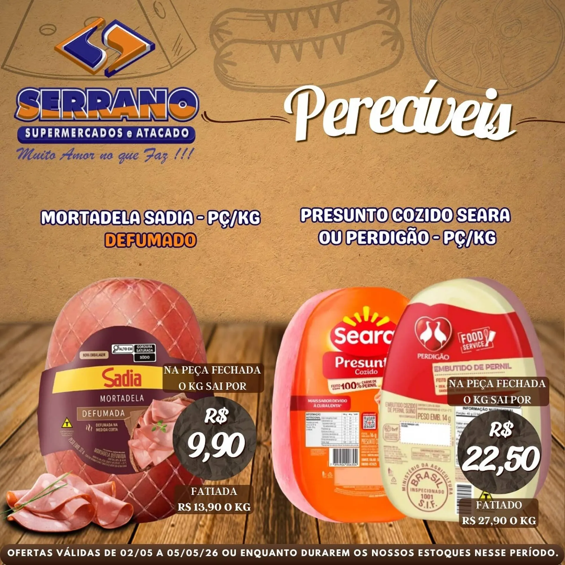 Encarte de Catálogo Serrano Supermercado 3 de maio até 5 de maio 2026 - Pagina 1