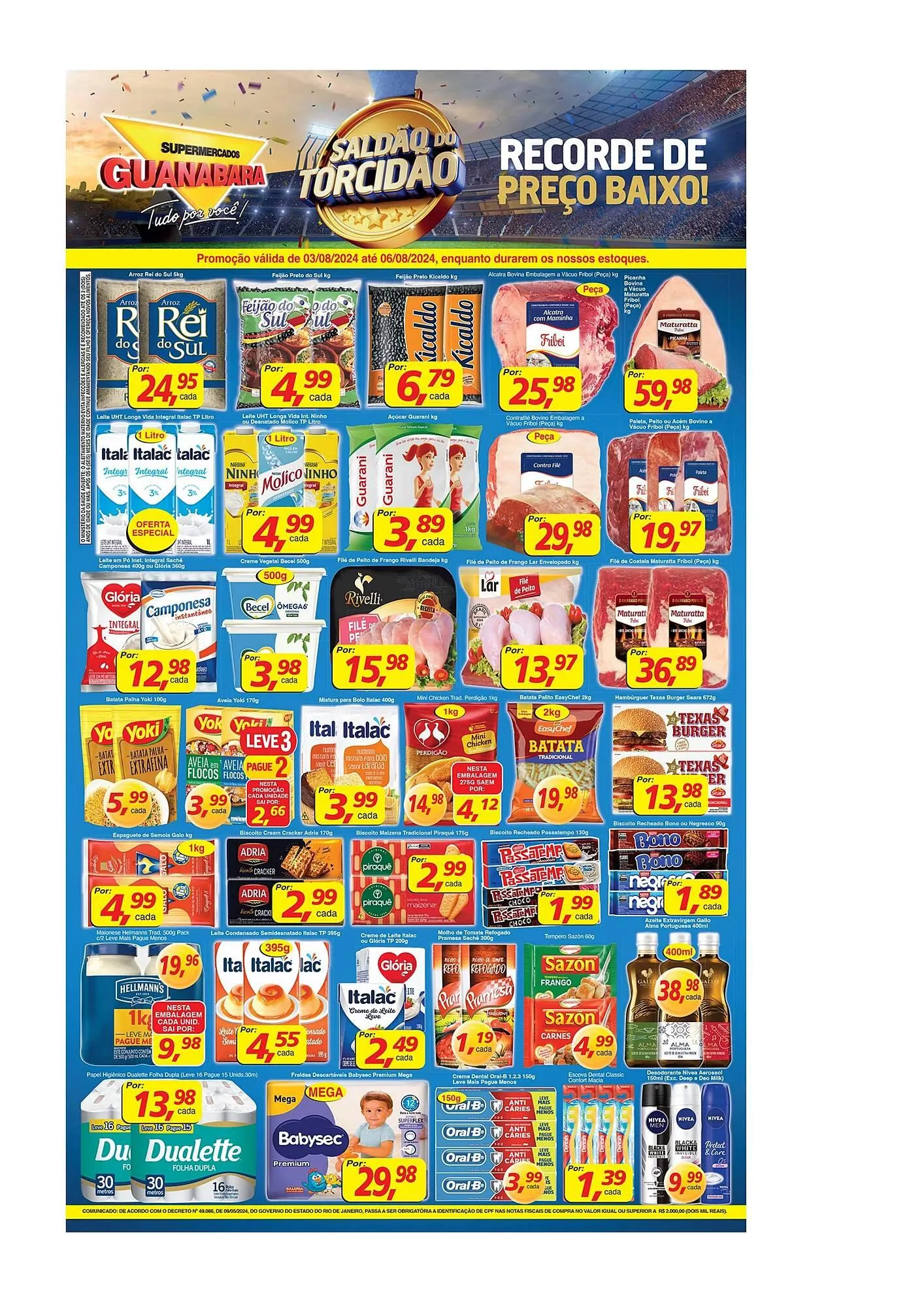 Encarte de Catálogo Supermercados Guanabara 3 de agosto até 6 de agosto 2024 - Pagina 12