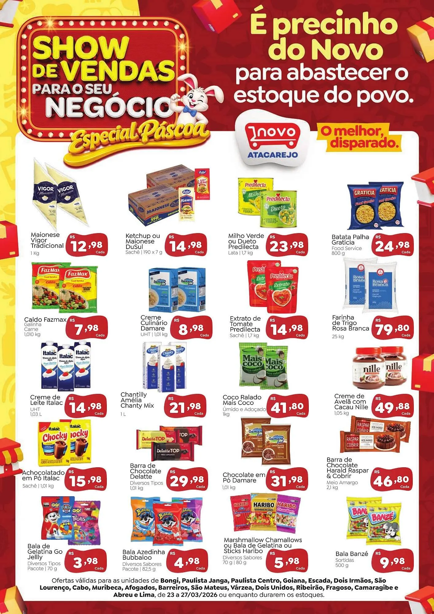 Encarte de Folheto Novo Atacarejo 23 de março até 27 de março 2026 - Pagina 1