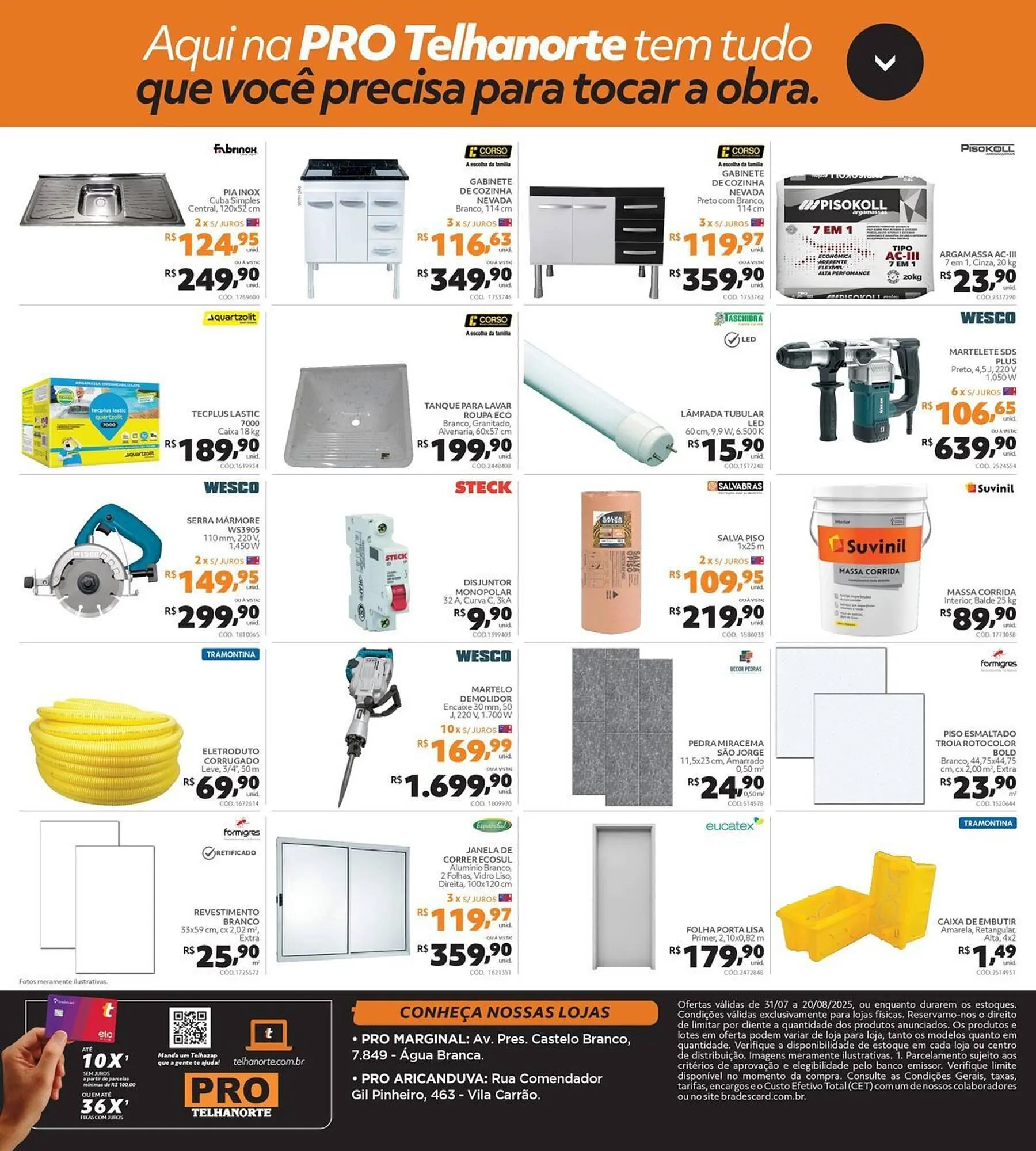 Encarte de Catálogo Telhanorte 1 de agosto até 20 de agosto 2025 - Pagina 2