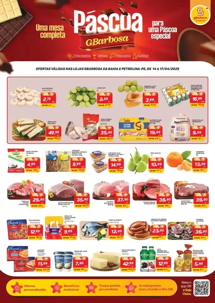 Encarte de Páscoa GBarbosa 14 de abril até 17 de abril 2025 - Pagina 1