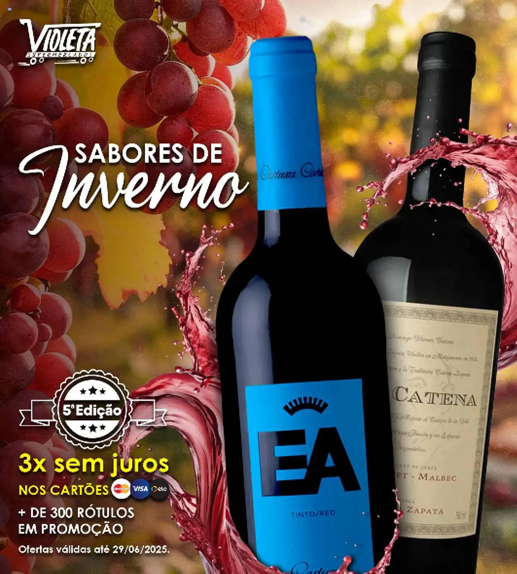 Encarte de Catálogo Violeta Supermercados 6 de junho até 30 de junho 2025 - Pagina 1