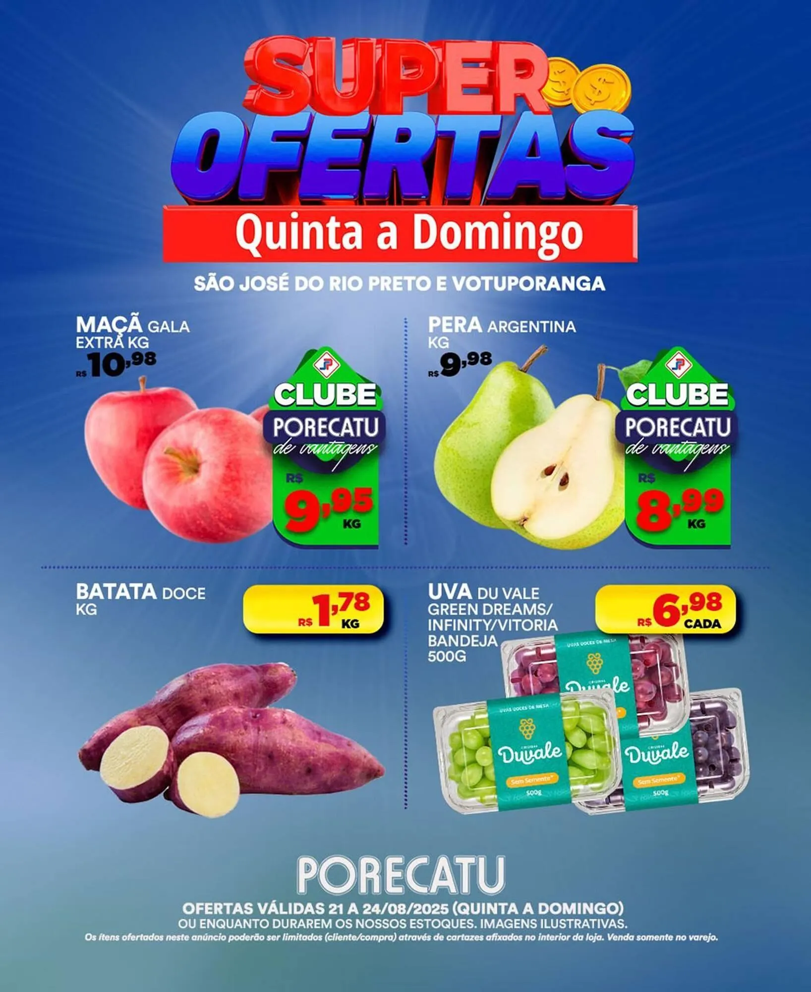 Encarte de Catálogo Supermercado Porecatu 21 de agosto até 24 de agosto 2025 - Pagina 4