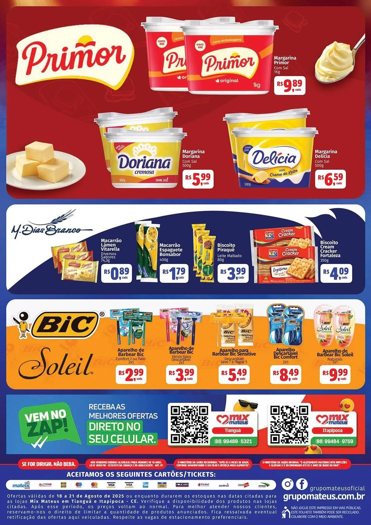 Encarte de Catálogo Supermercados Mateus 18 de agosto até 21 de agosto 2025 - Pagina 4