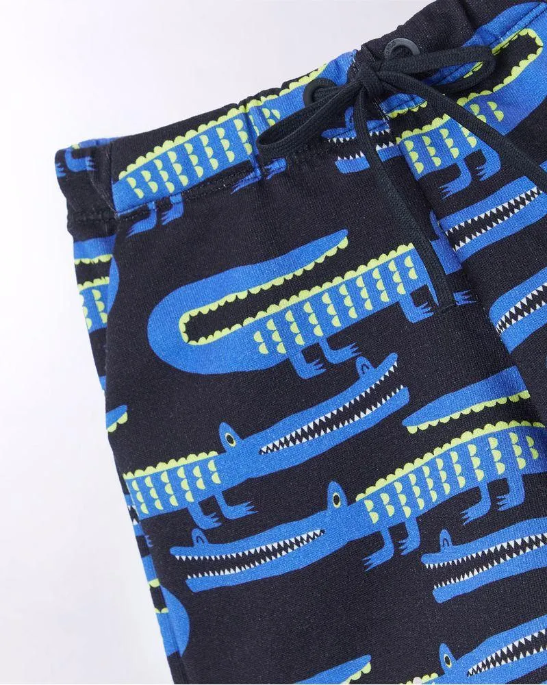 Bermuda Moletom Jacarudo Preto