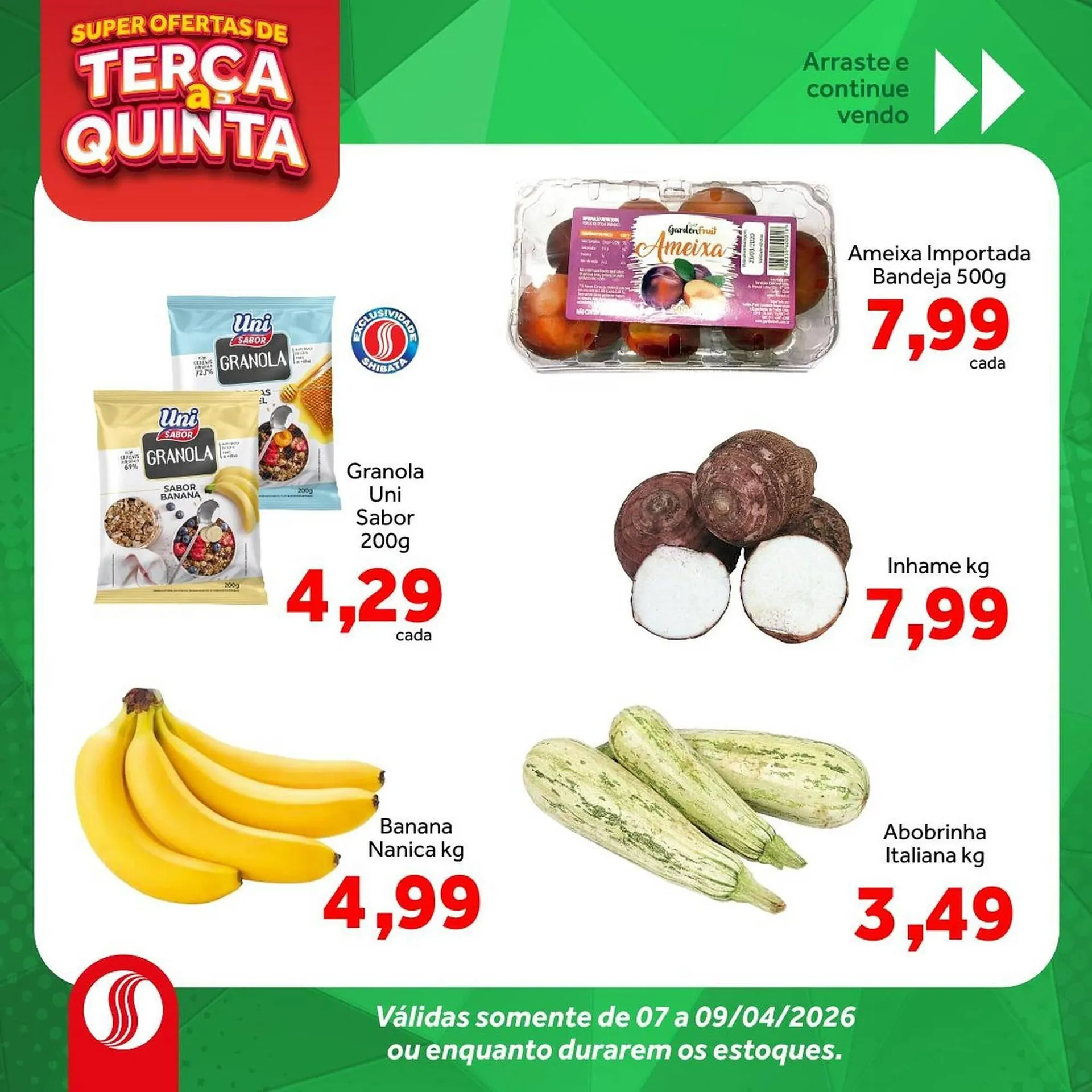 Encarte de Folheto Shibata Supermercados 7 de abril até 9 de abril 2026 - Pagina 2