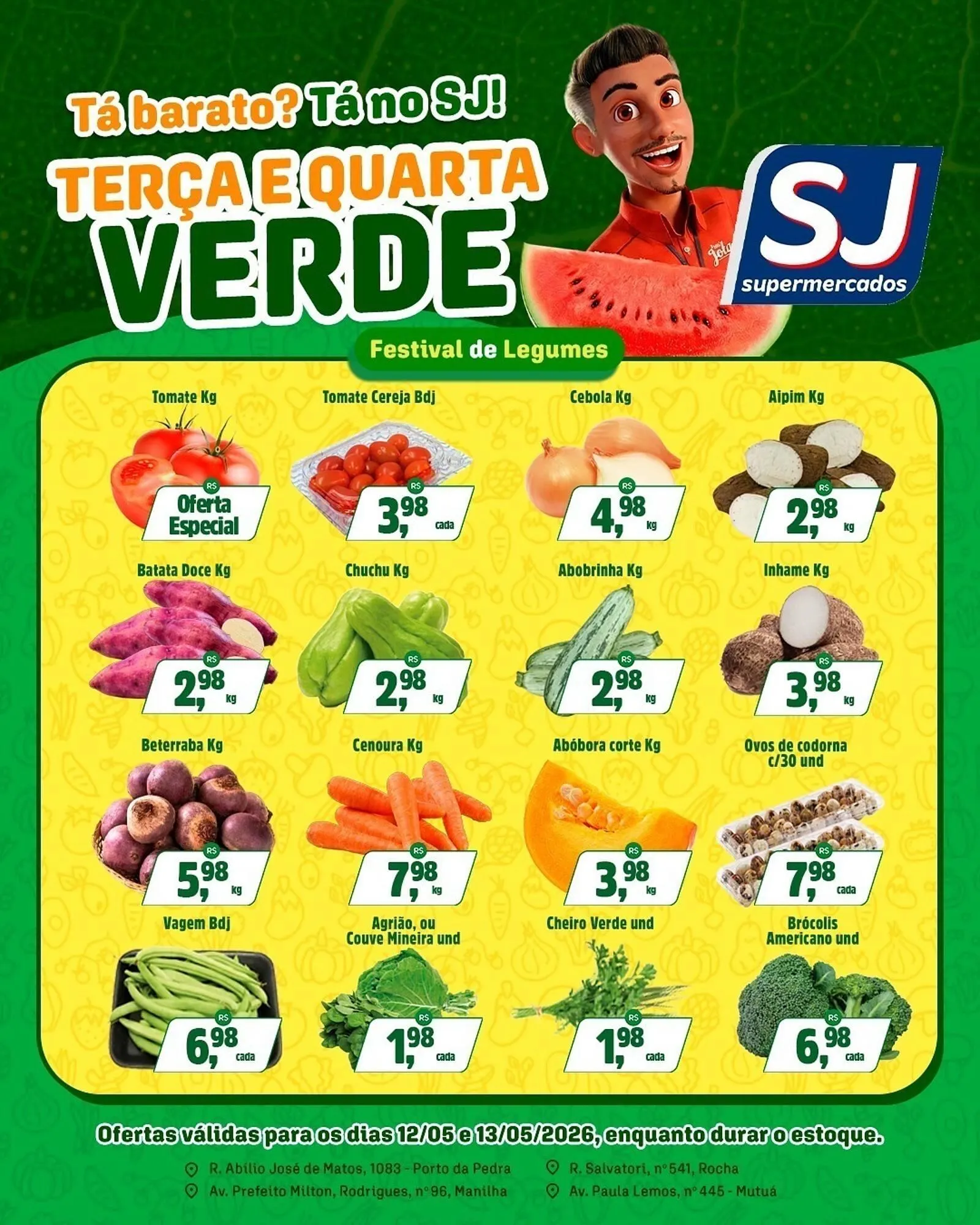 Encarte de Encarte Sj Supermercados 12 de maio até 13 de maio 2026 - Pagina 4