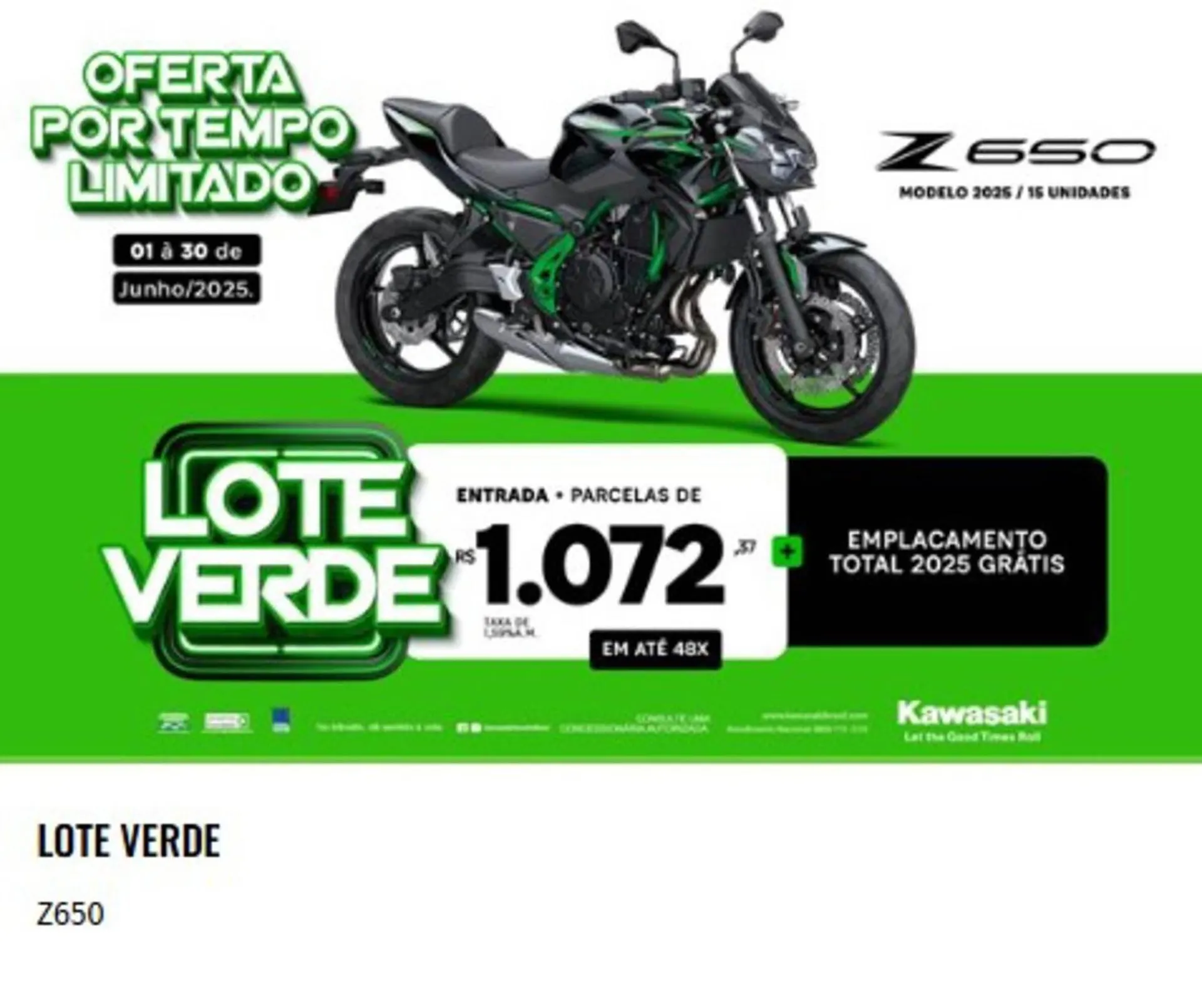 Encarte de Catálogo Kawasaki 25 de junho até 30 de junho 2025 - Pagina 3