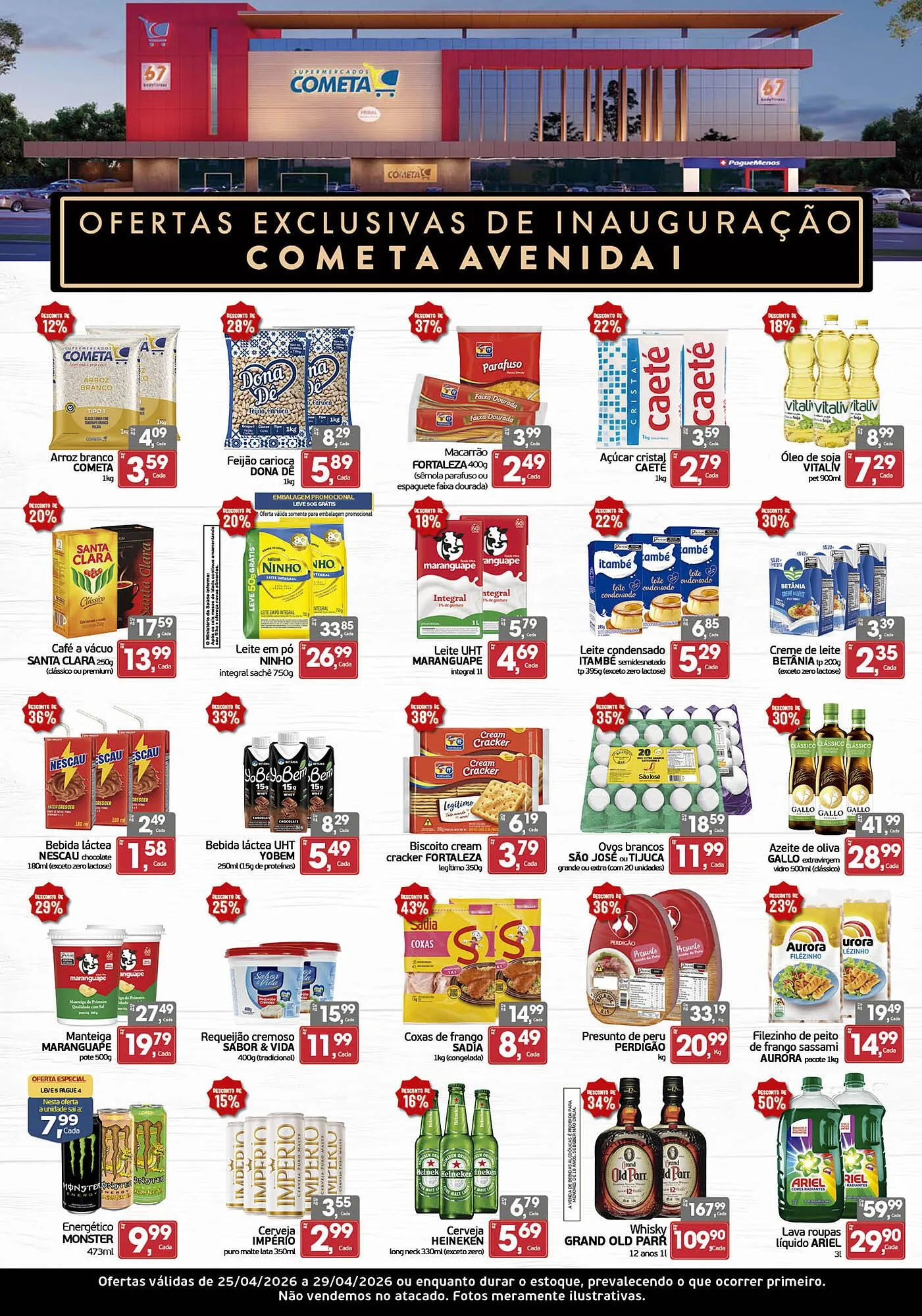 Encarte de Encarte Cometa Supermercados 25 de abril até 29 de abril 2026 - Pagina 1