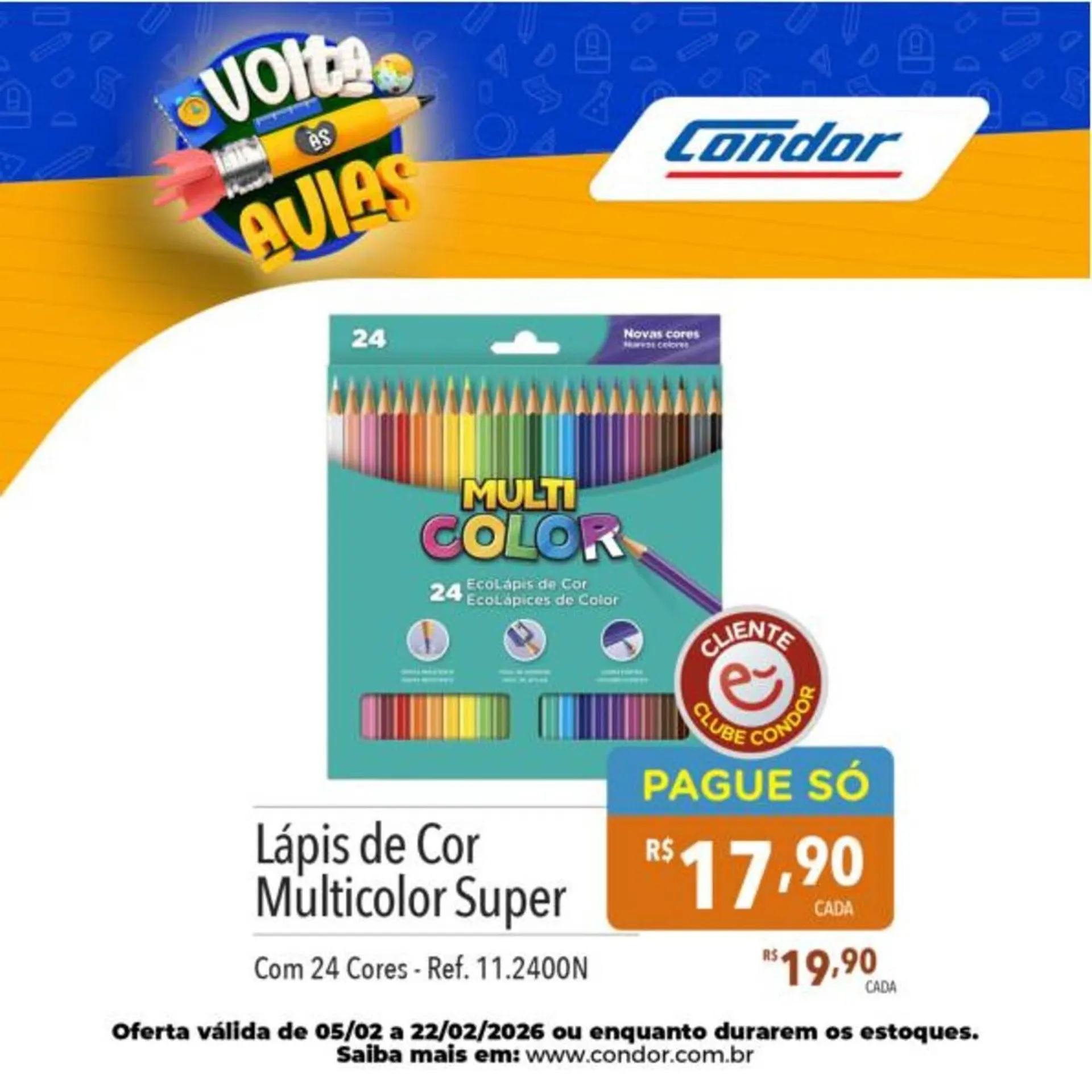Encarte de Catálogo Supermercados Condor 11 de fevereiro até 22 de fevereiro 2026 - Pagina 19