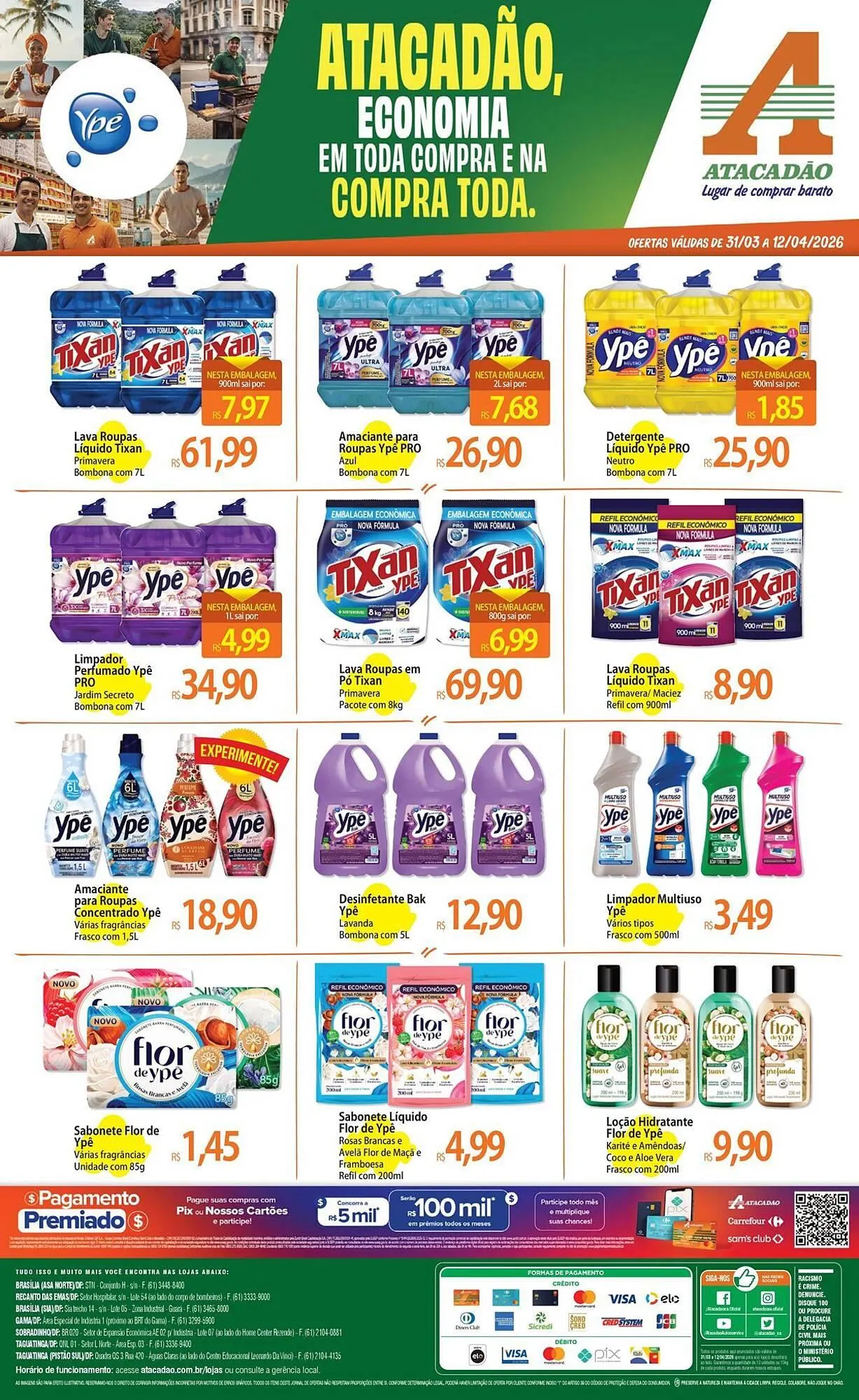 Encarte de Folheto Atacadão 31 de março até 12 de abril 2026 - Pagina 1