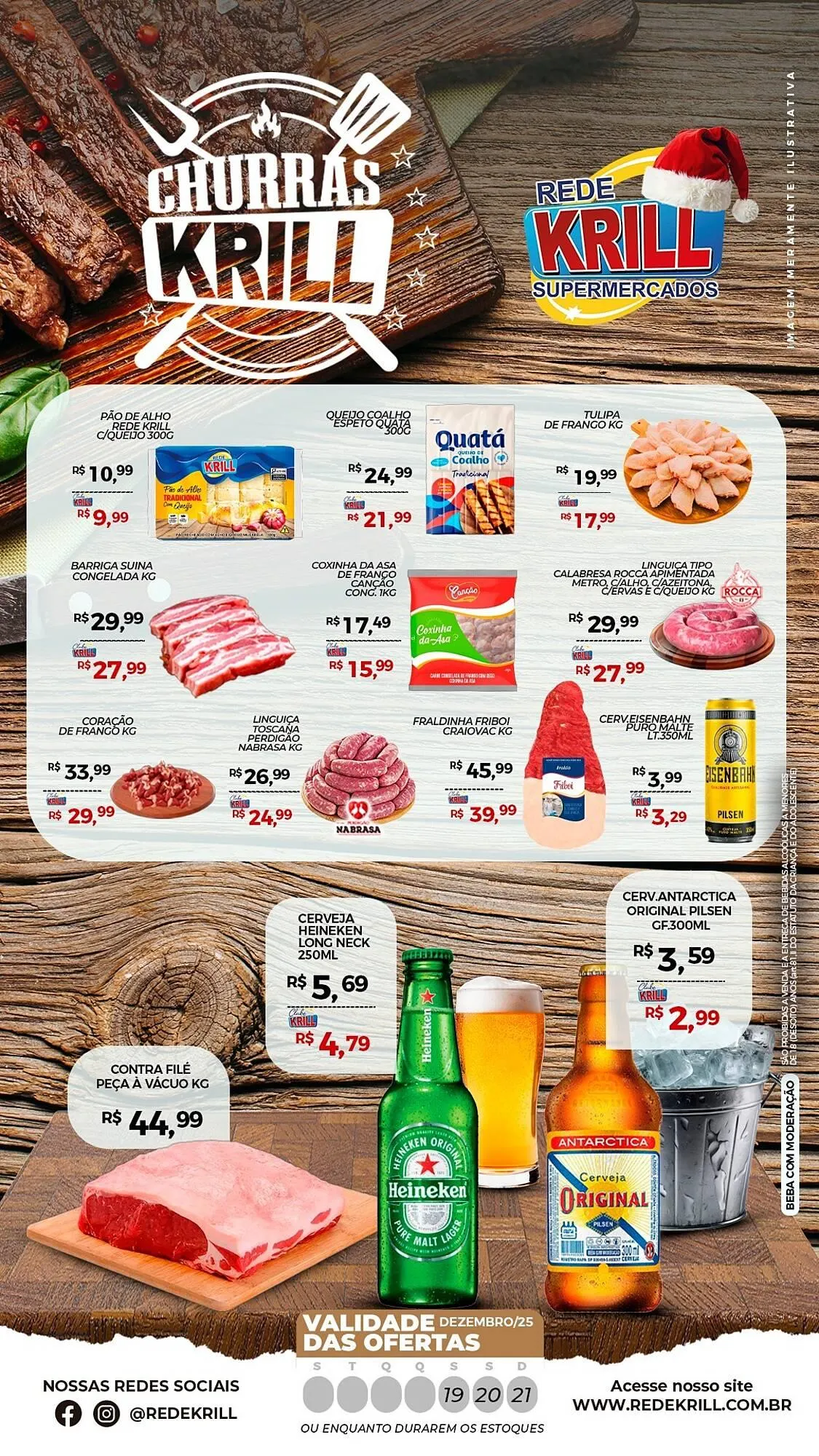 Encarte de Folheto Rede Krill 19 de dezembro até 21 de dezembro 2025 - Pagina 1