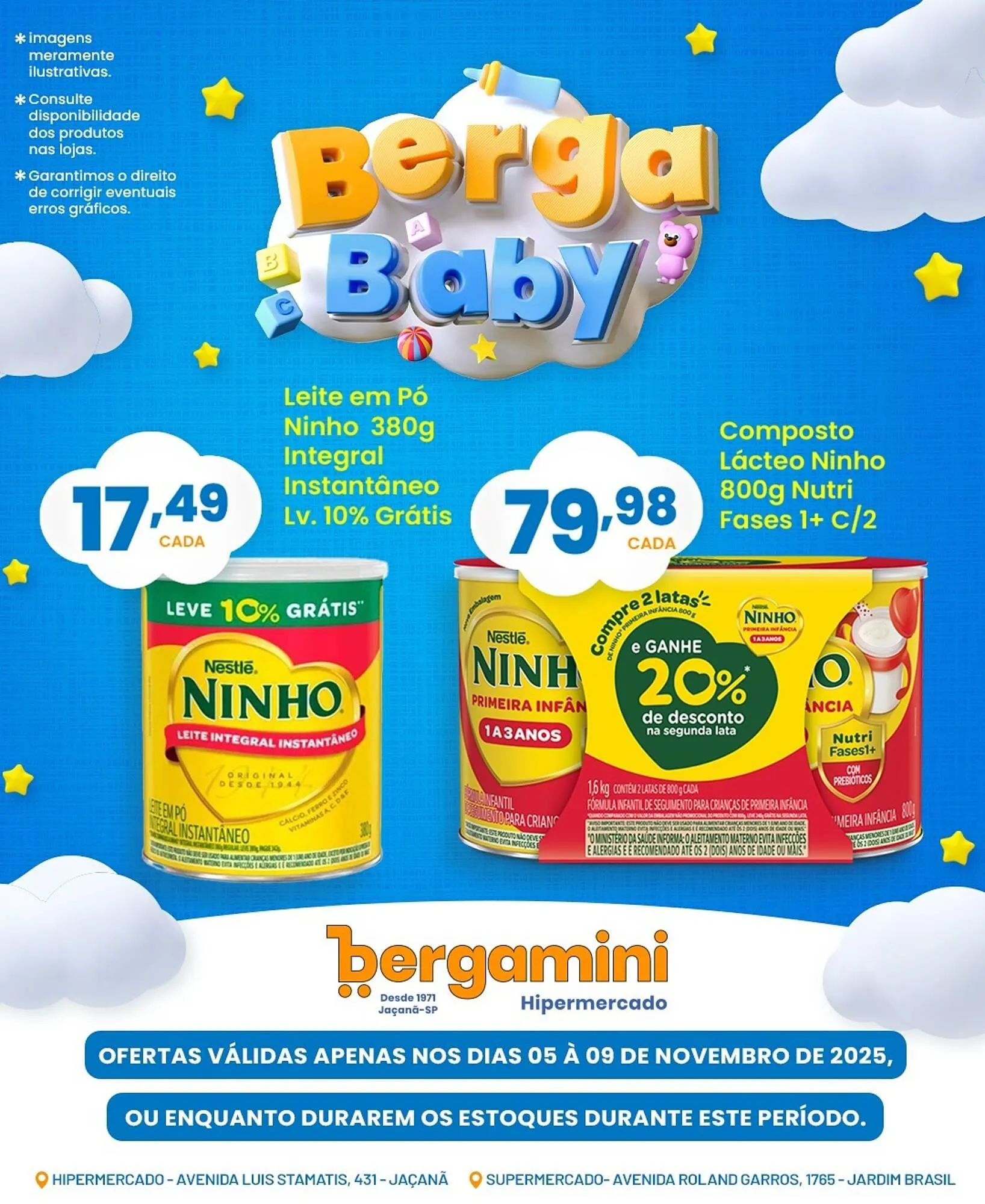 Encarte de Catálogo Supermercado Bergamini 5 de novembro até 9 de novembro 2025 - Pagina 1