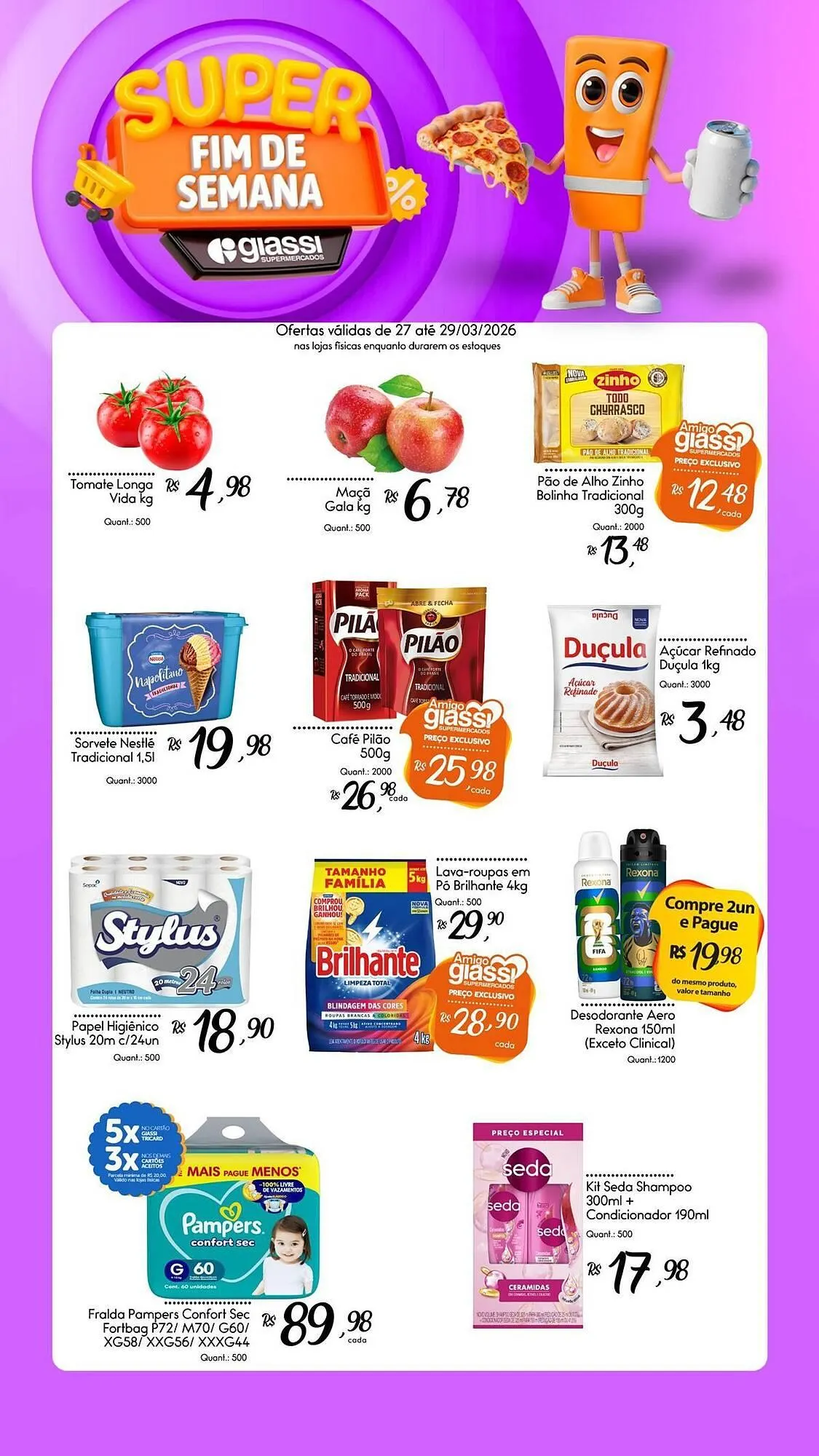 Encarte de Encarte Giassi Supermercados 27 de março até 29 de março 2026 - Pagina 1