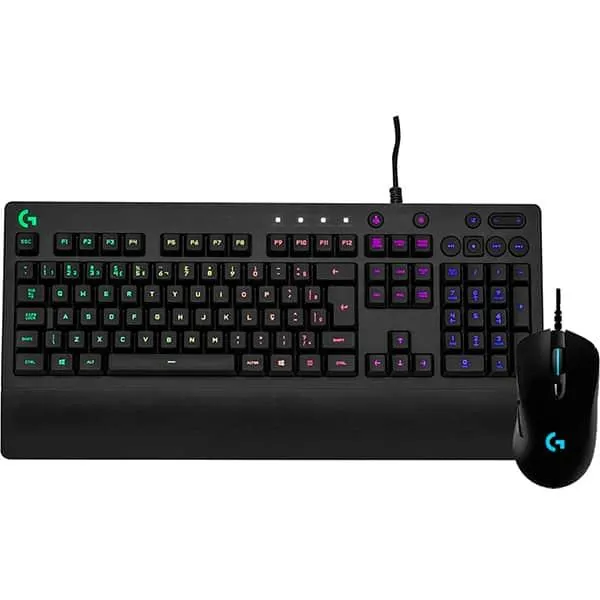 Combo Gamer com Teclado G213 Prodigy com fio USB ABNT + Mouse G403 HERO com fio USB 16000dpi - Logitech G CX 1 UN