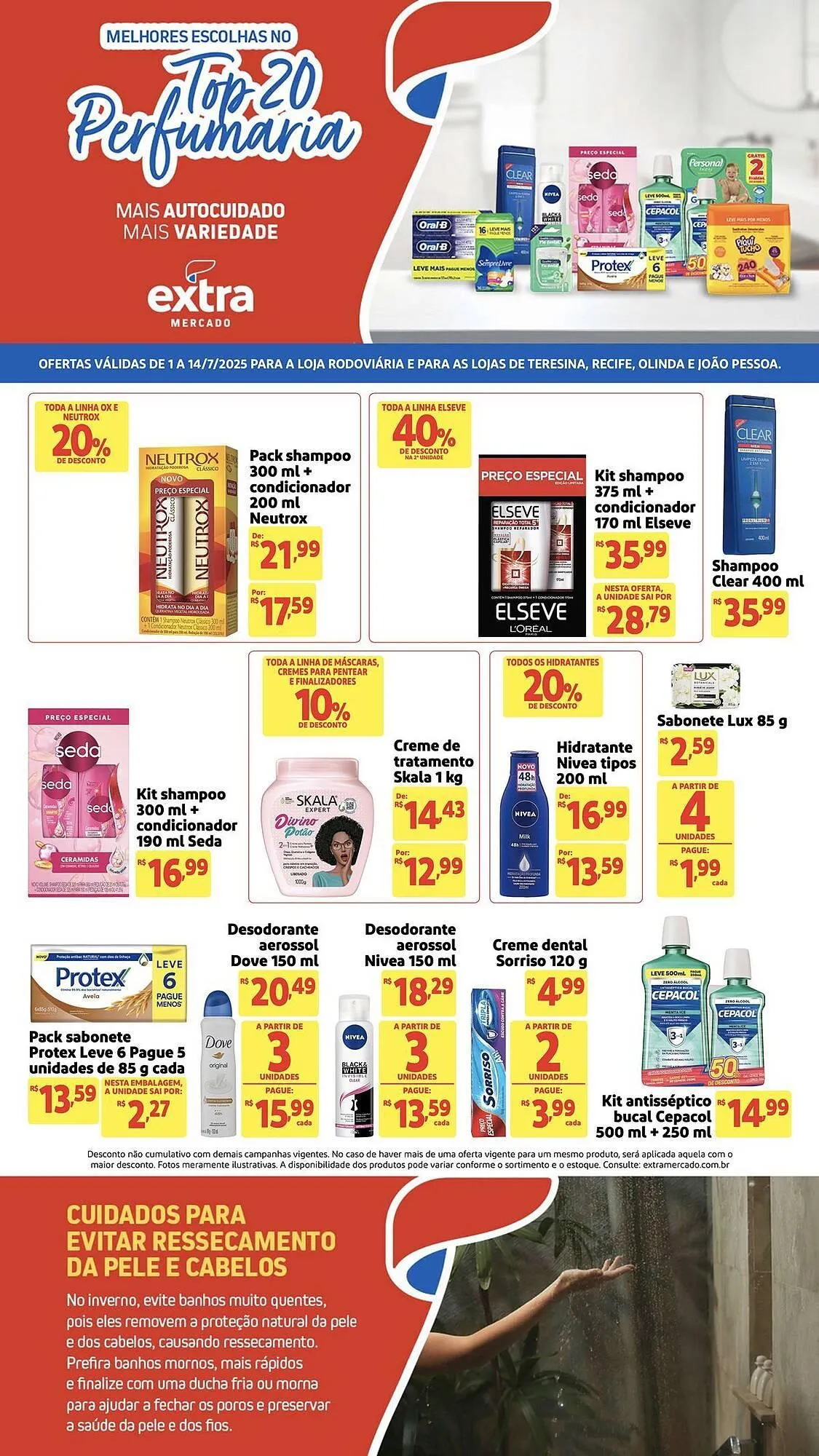 Encarte de Catálogo Mercado Extra 1 de julho até 14 de julho 2025 - Pagina 1