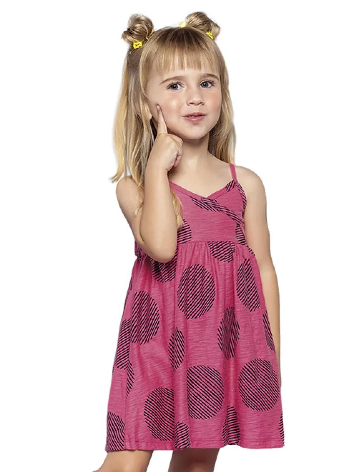 Vestido Infantil Nanai Rosa