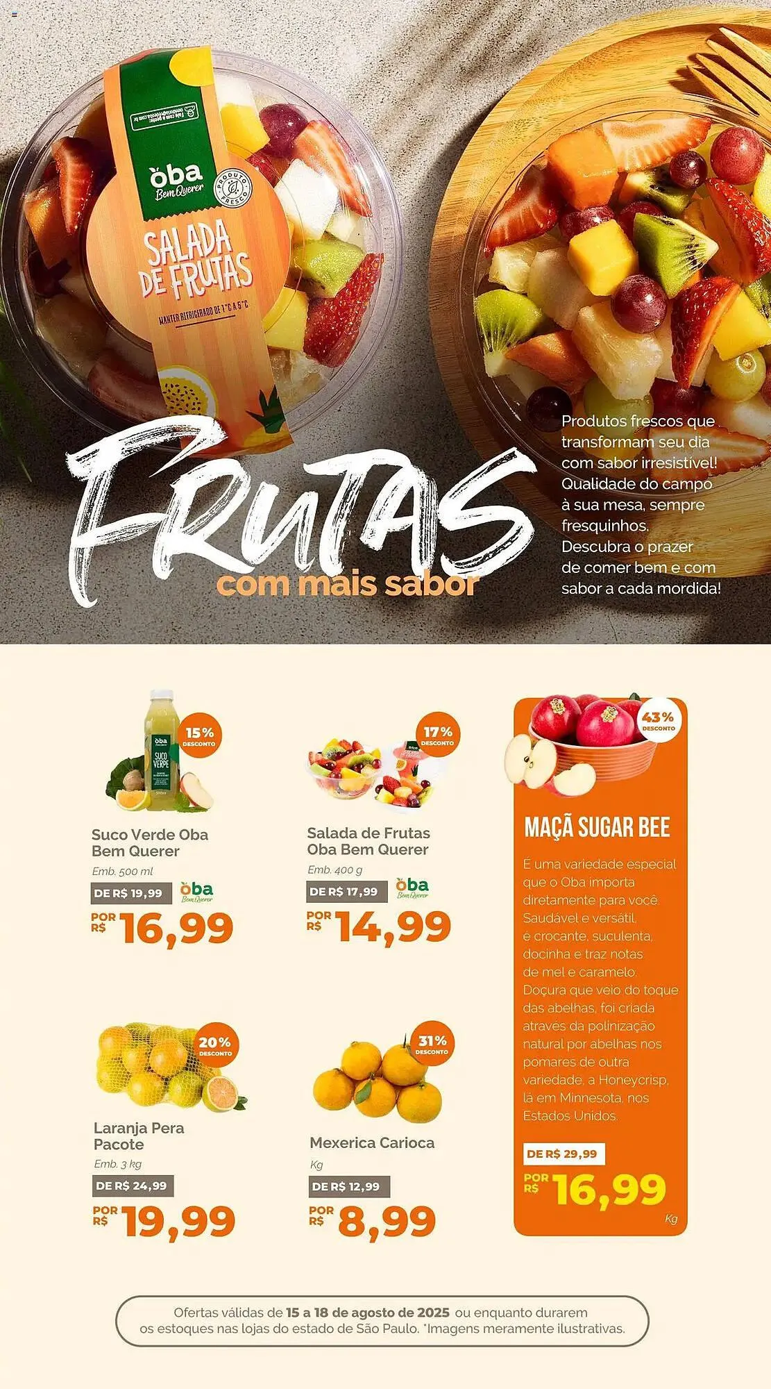 Encarte de Catálogo Oba Hortifruti 15 de agosto até 18 de agosto 2025 - Pagina 4