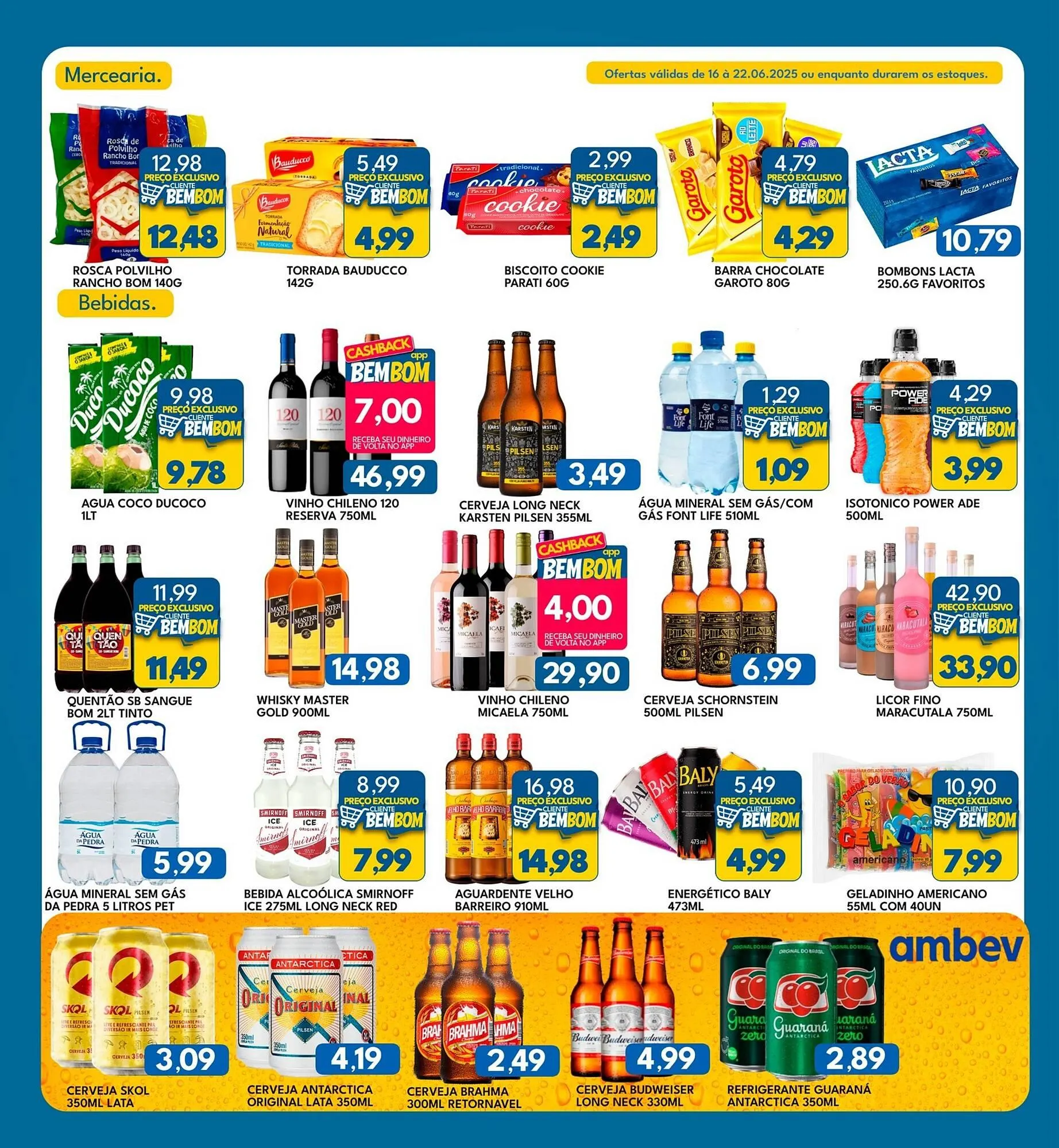 Encarte de Catálogo Rancho Bom Supermercados 16 de junho até 22 de junho 2025 - Pagina 3