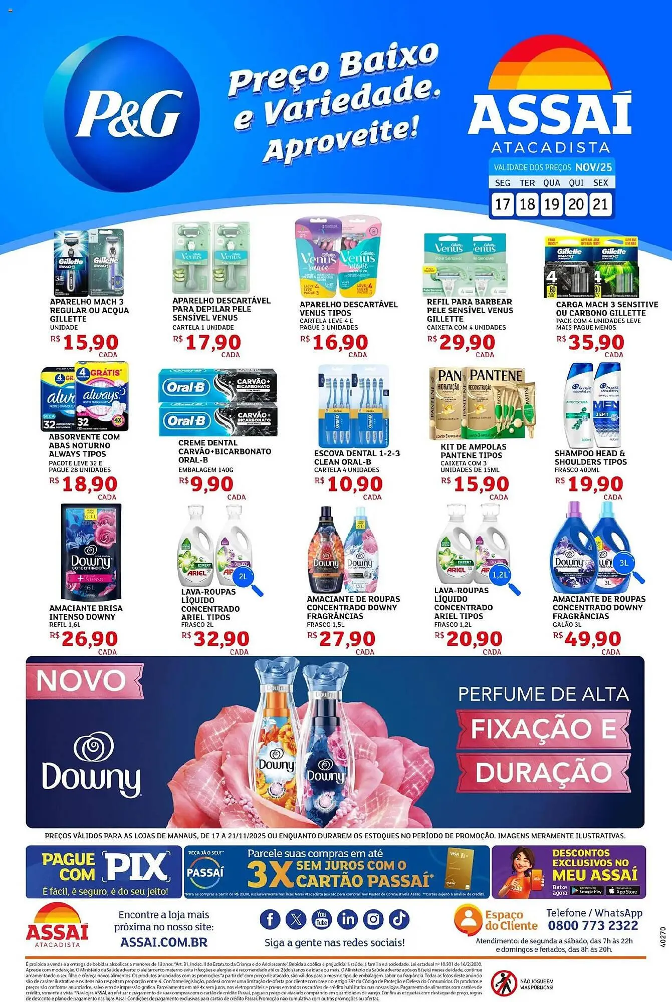 Encarte de Encarte Assaí Atacadista 17 de novembro até 21 de novembro 2025 - Pagina 1