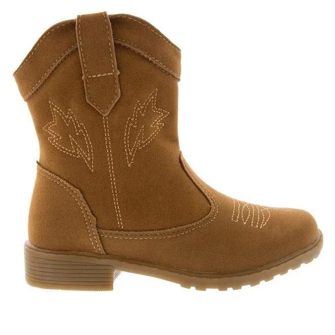 Bota Country Infantil Gabrielinha Bordados Caramelo