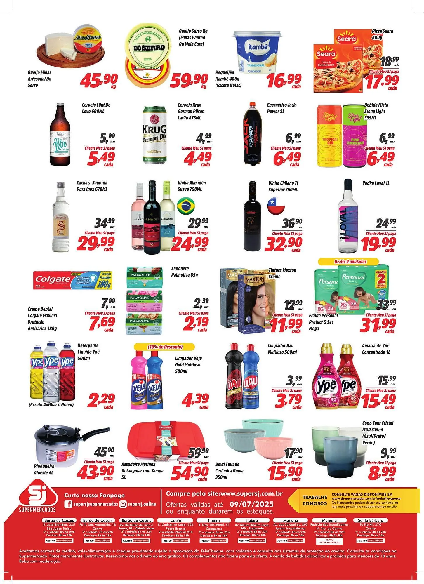 Encarte de Catálogo Sj Supermercados 26 de junho até 7 de julho 2025 - Pagina 2