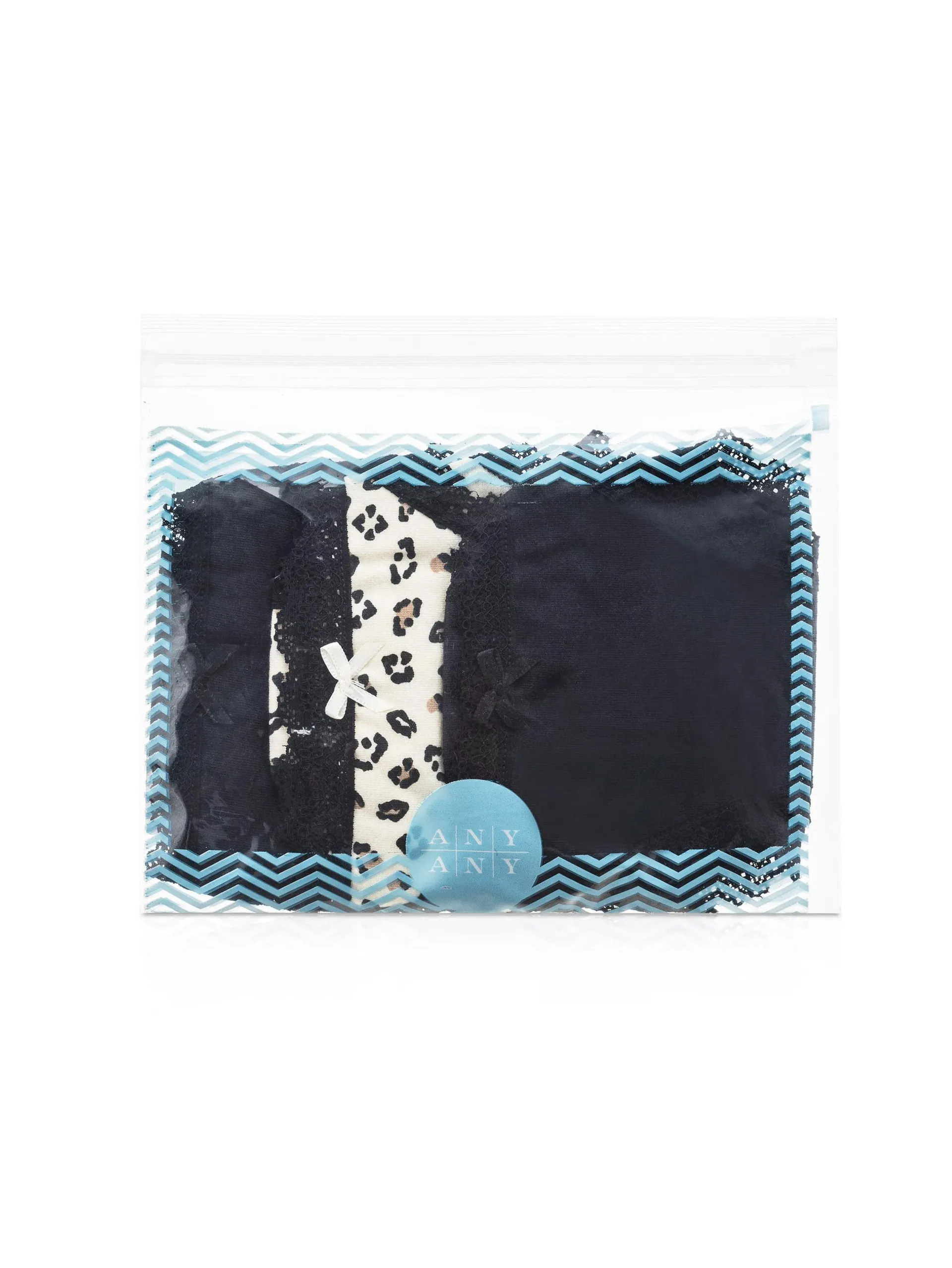 Kit Com 3 Calcinhas String Renda Onça