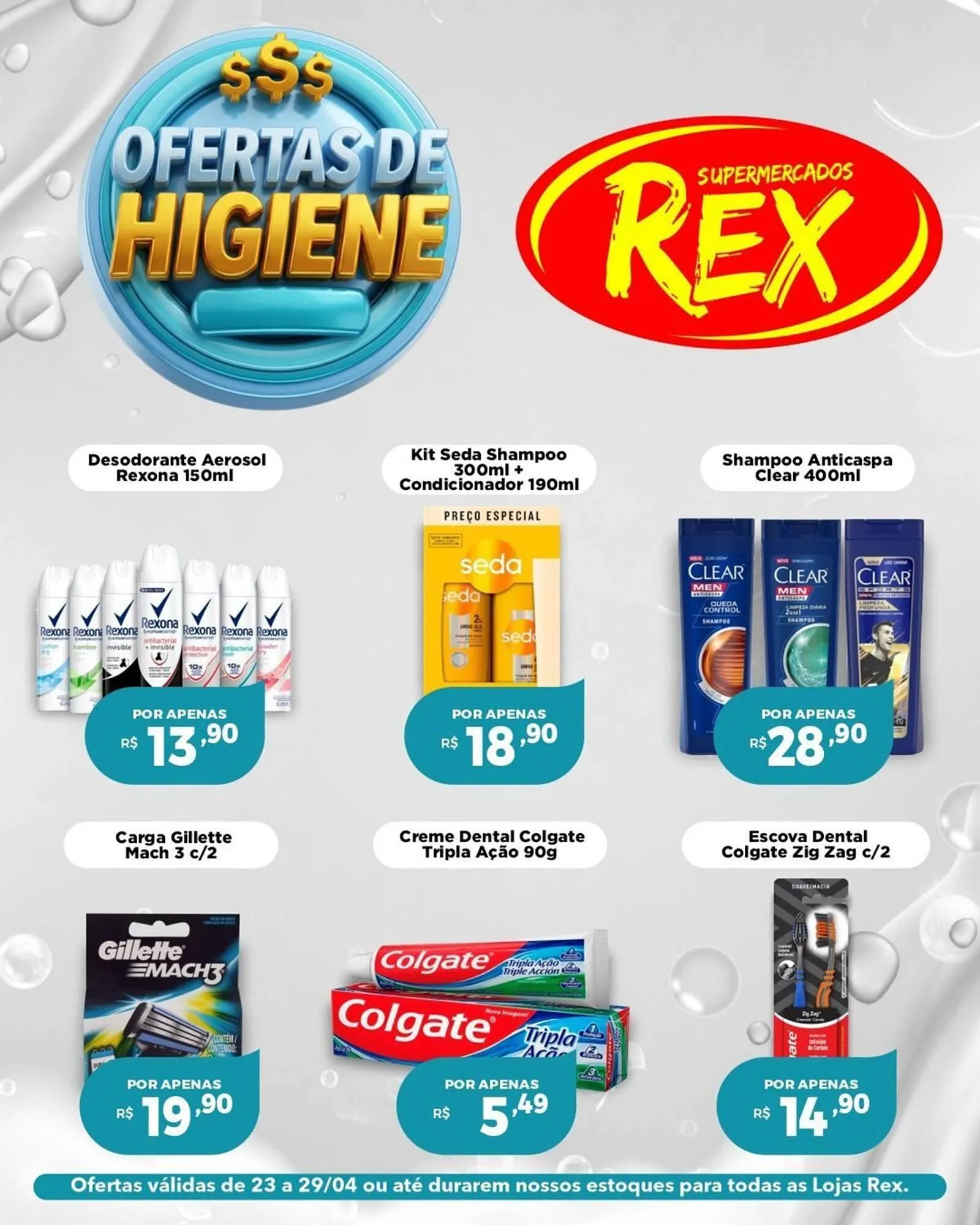 Encarte de Catálogo Supermercados Rex 23 de abril até 29 de abril 2026 - Pagina 1