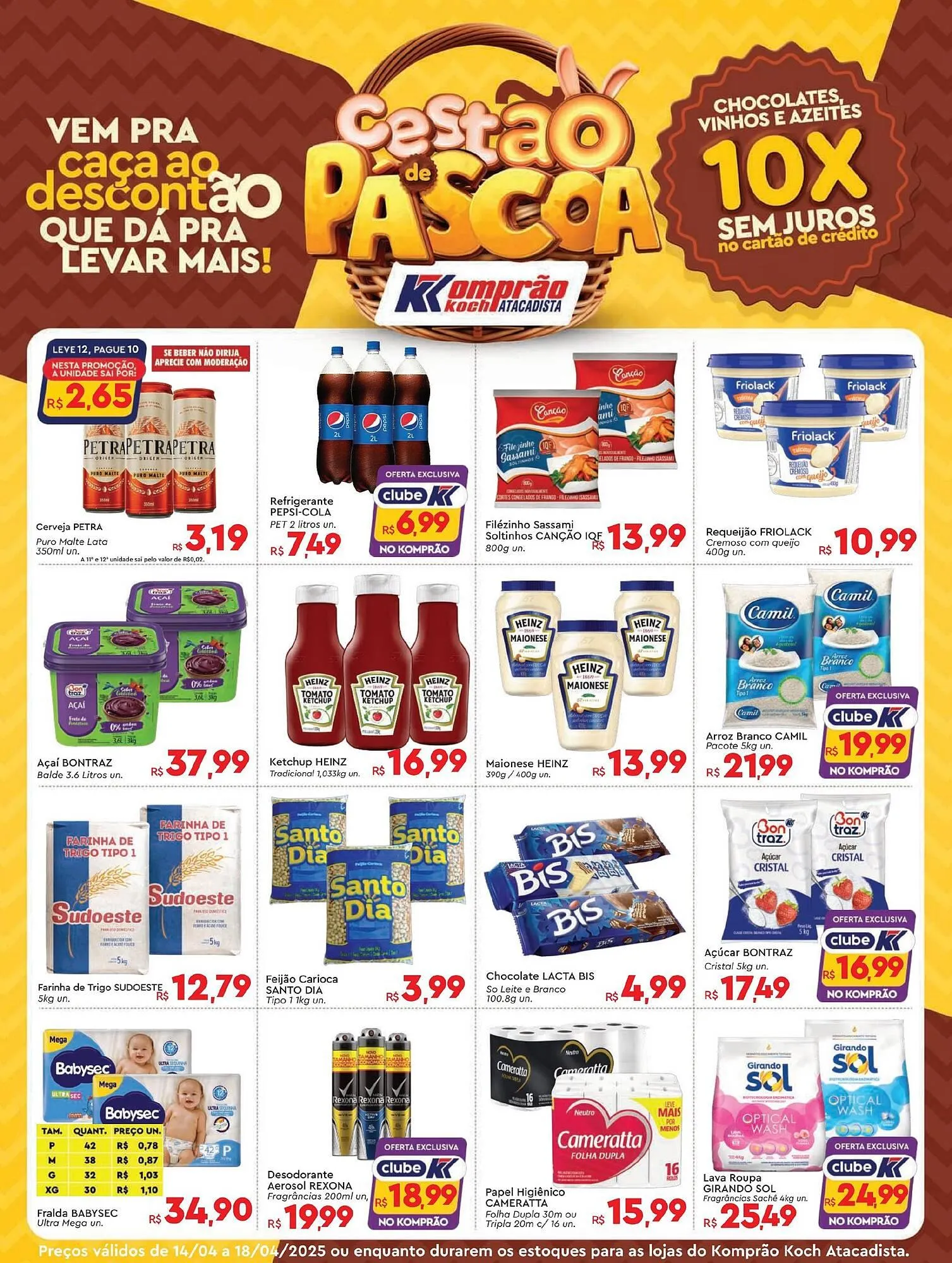 Encarte de Catálogo Supermercados Koch 14 de abril até 18 de abril 2025 - Pagina 1