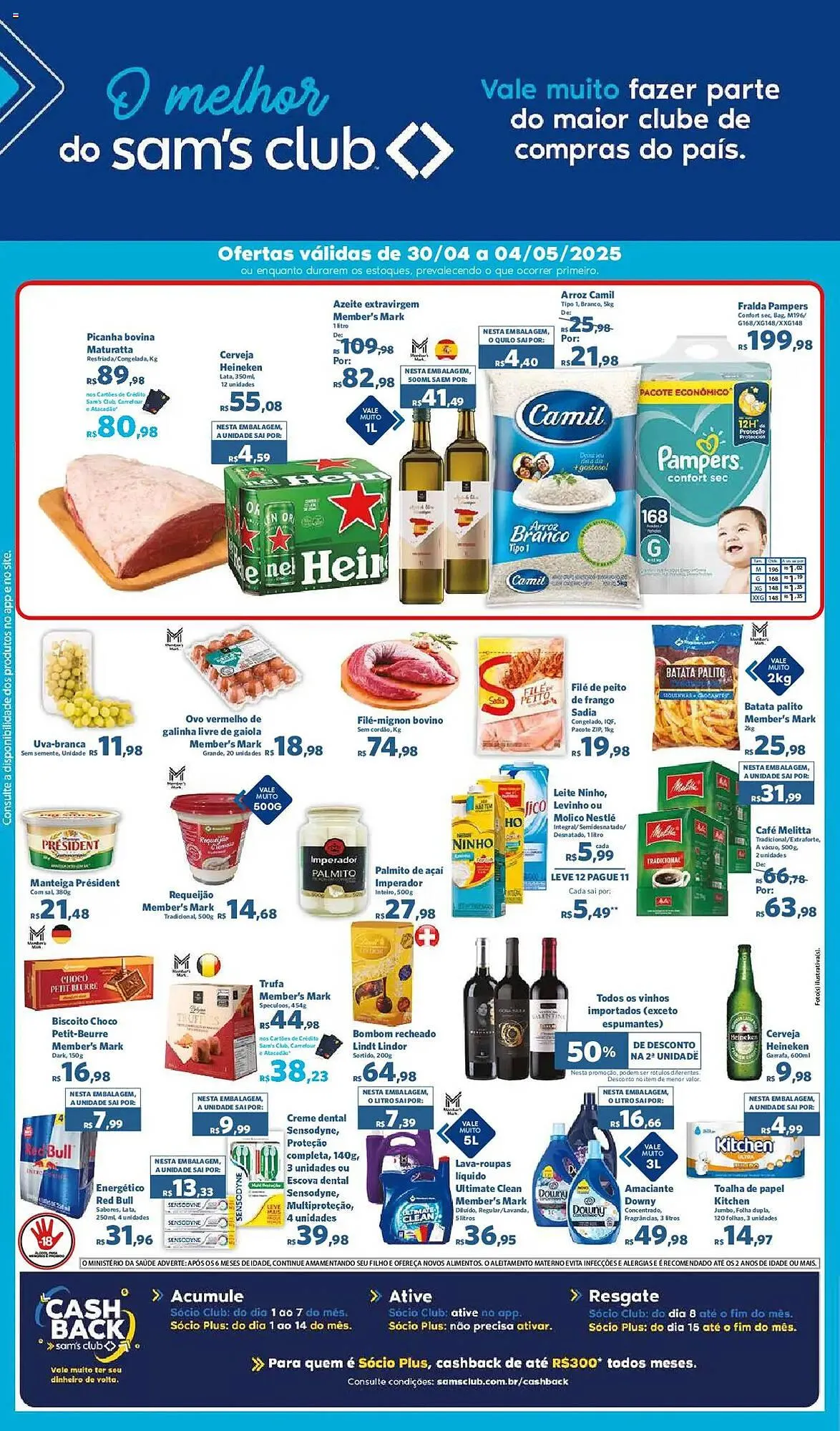 Encarte de Catálogo Sam's Club 30 de abril até 4 de maio 2025 - Pagina 1