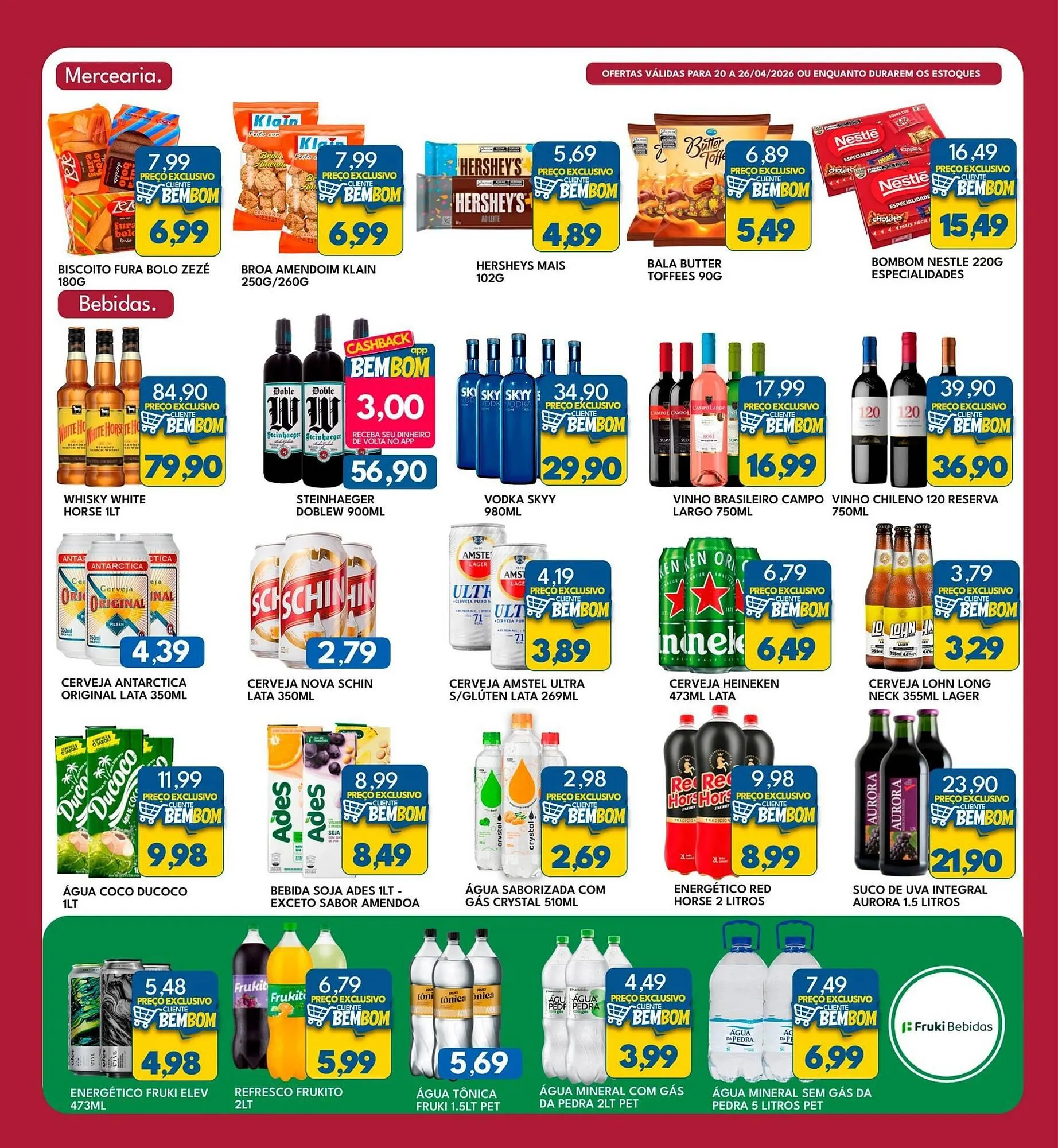 Encarte de Catálogo Rancho Bom Supermercados 20 de abril até 26 de abril 2026 - Pagina 3