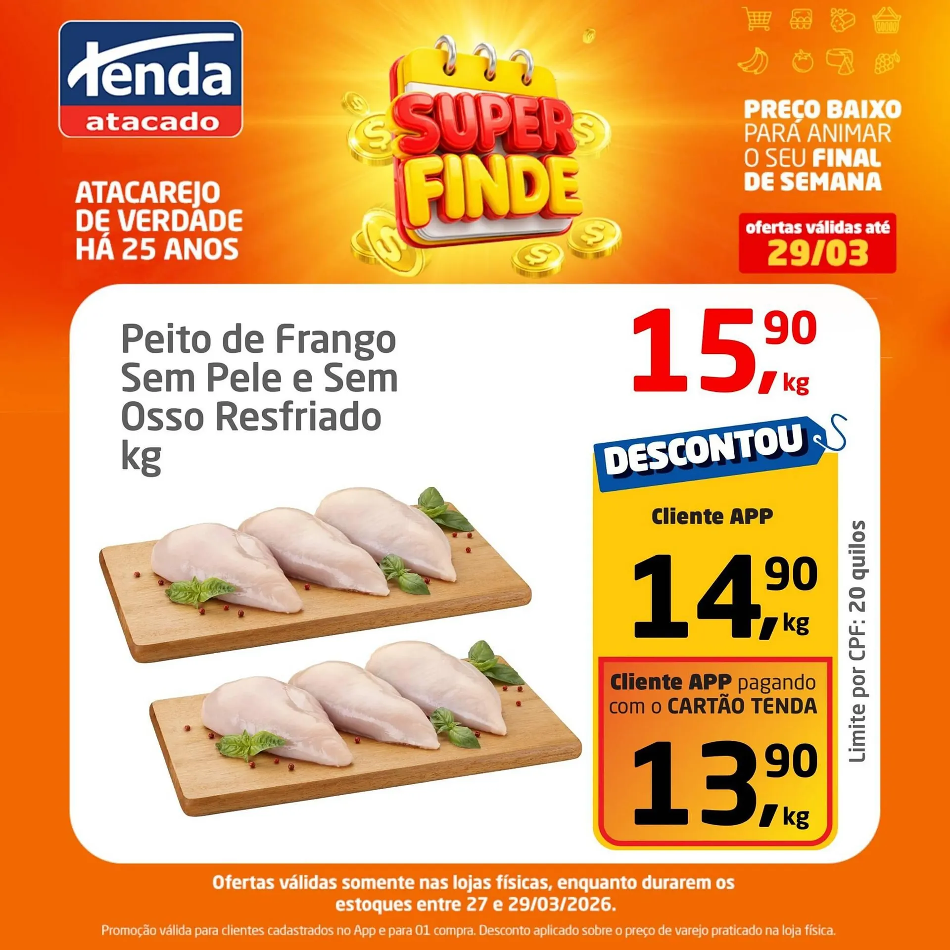 Encarte de Folheto Tenda Atacado 27 de março até 29 de março 2026 - Pagina 1