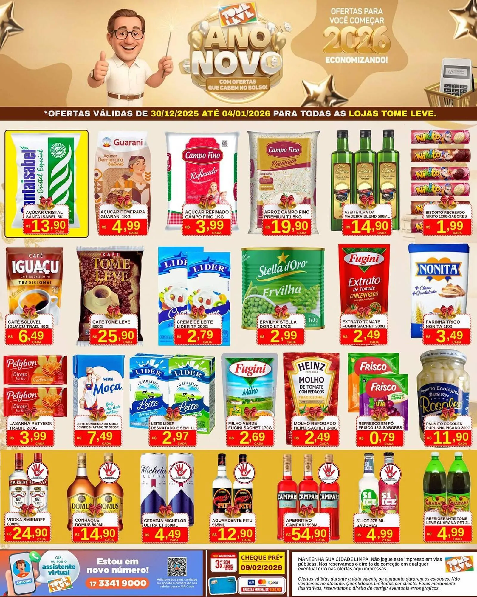 Encarte de Catálogo Tome Leve 30 de dezembro até 4 de janeiro 2026 - Pagina 1
