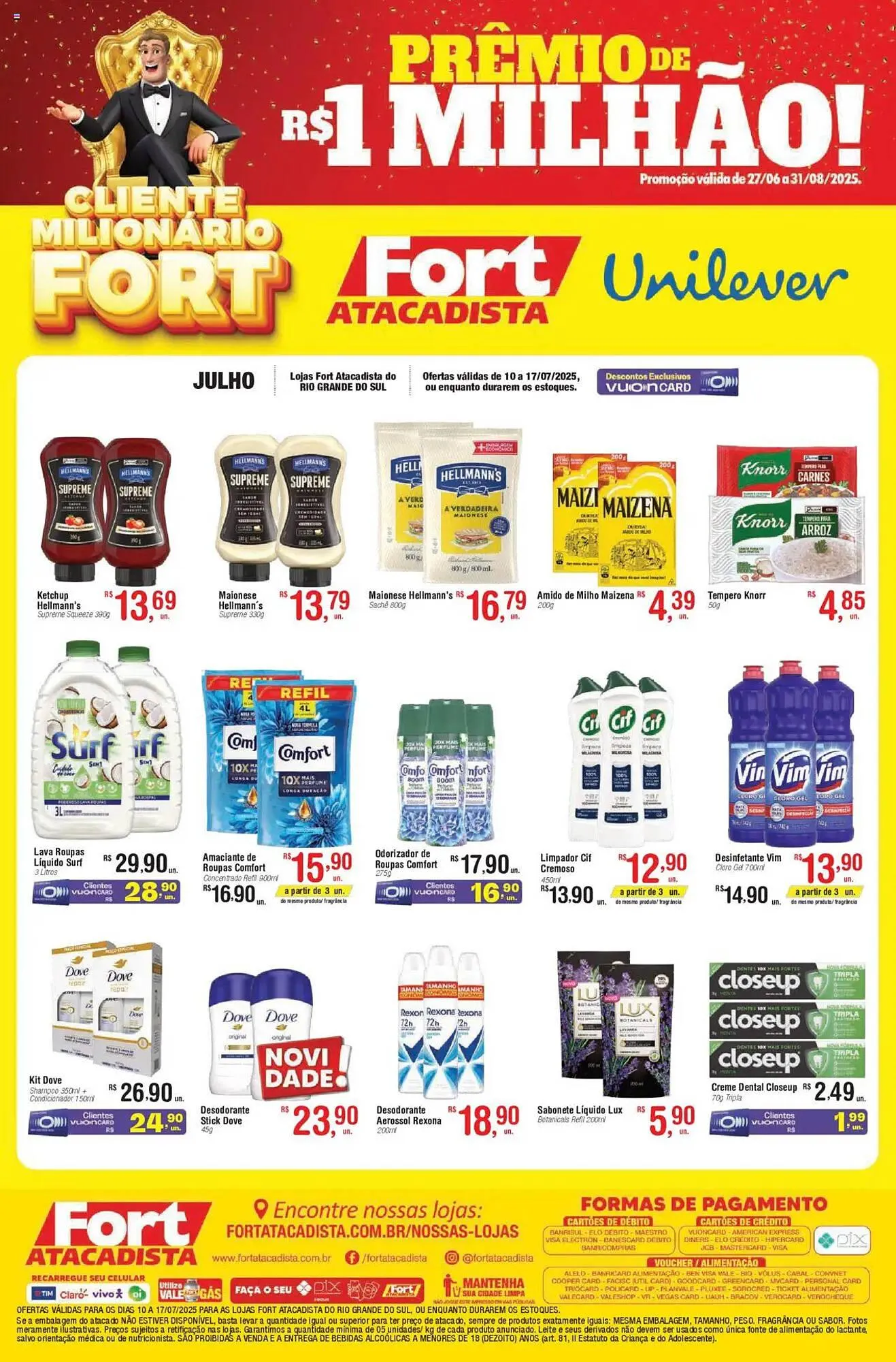 Encarte de Catálogo Fort Atacadista 10 de julho até 17 de julho 2025 - Pagina 1