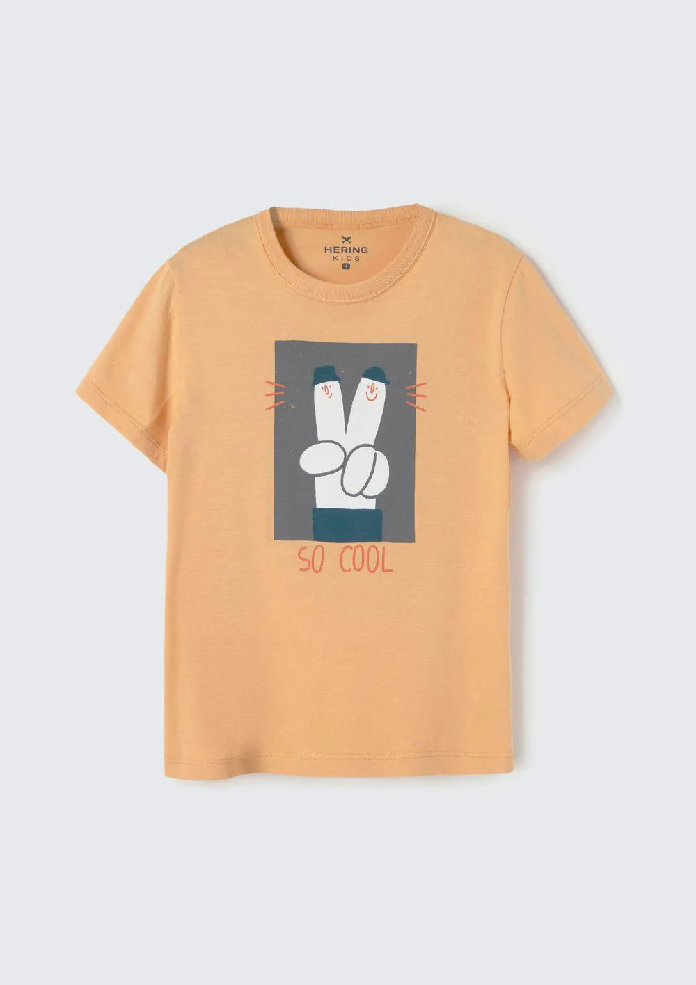 Camiseta Infantil Menino Toddler Com Estampa - Laranja