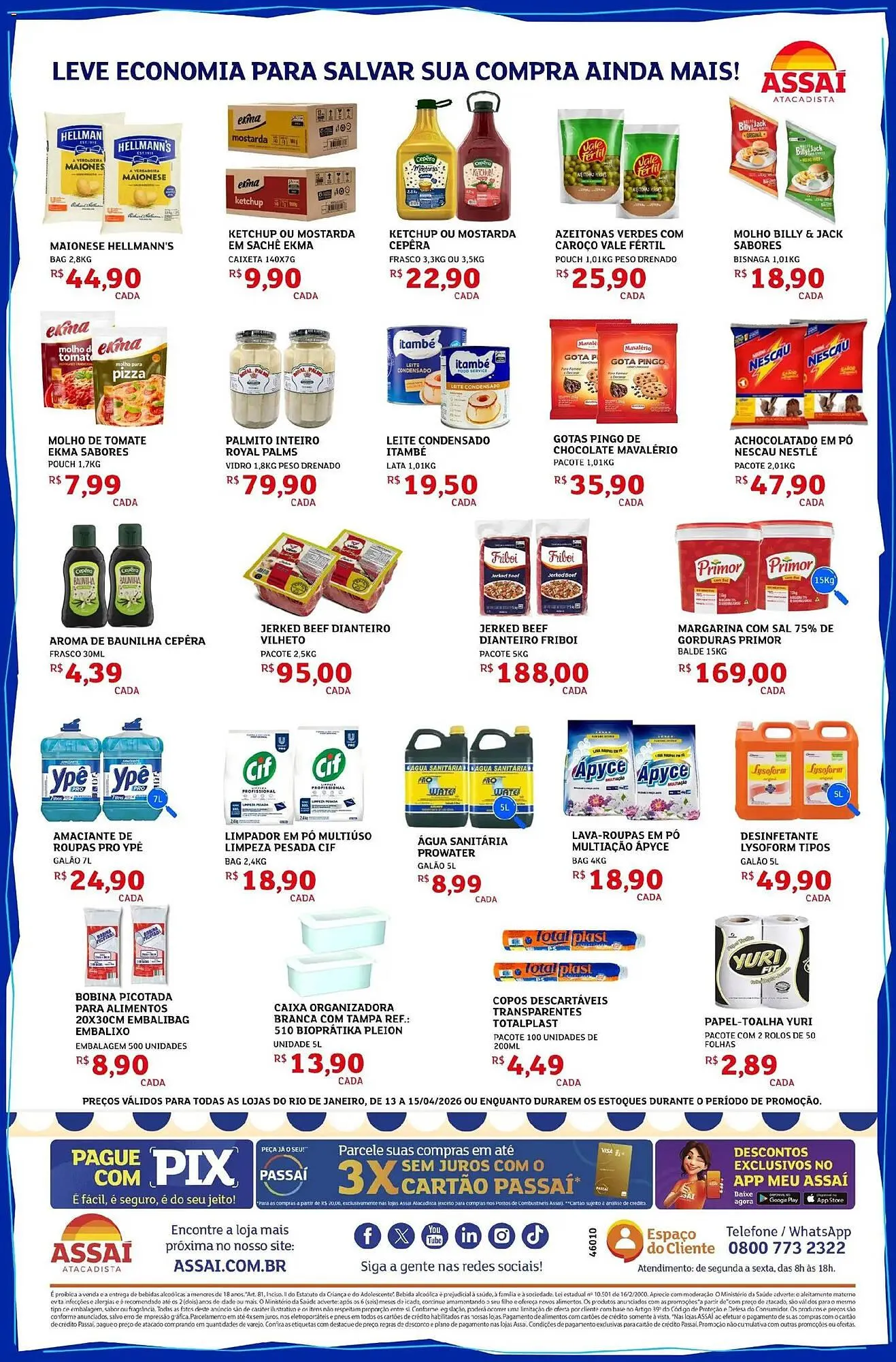 Encarte de Encarte Assaí Atacadista 13 de abril até 15 de abril 2026 - Pagina 2