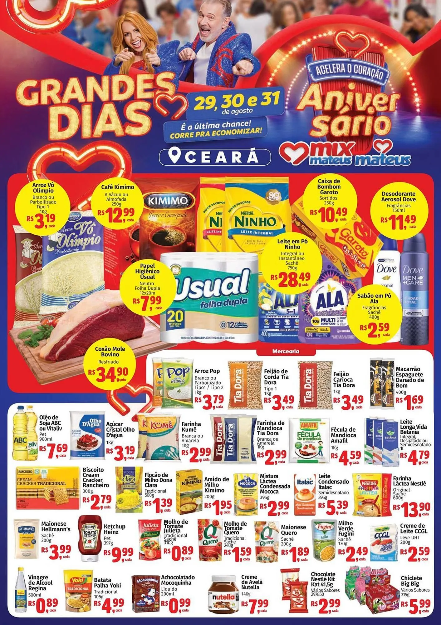 Encarte de Catálogo Supermercados Mateus 29 de agosto até 31 de agosto 2025 - Pagina 1