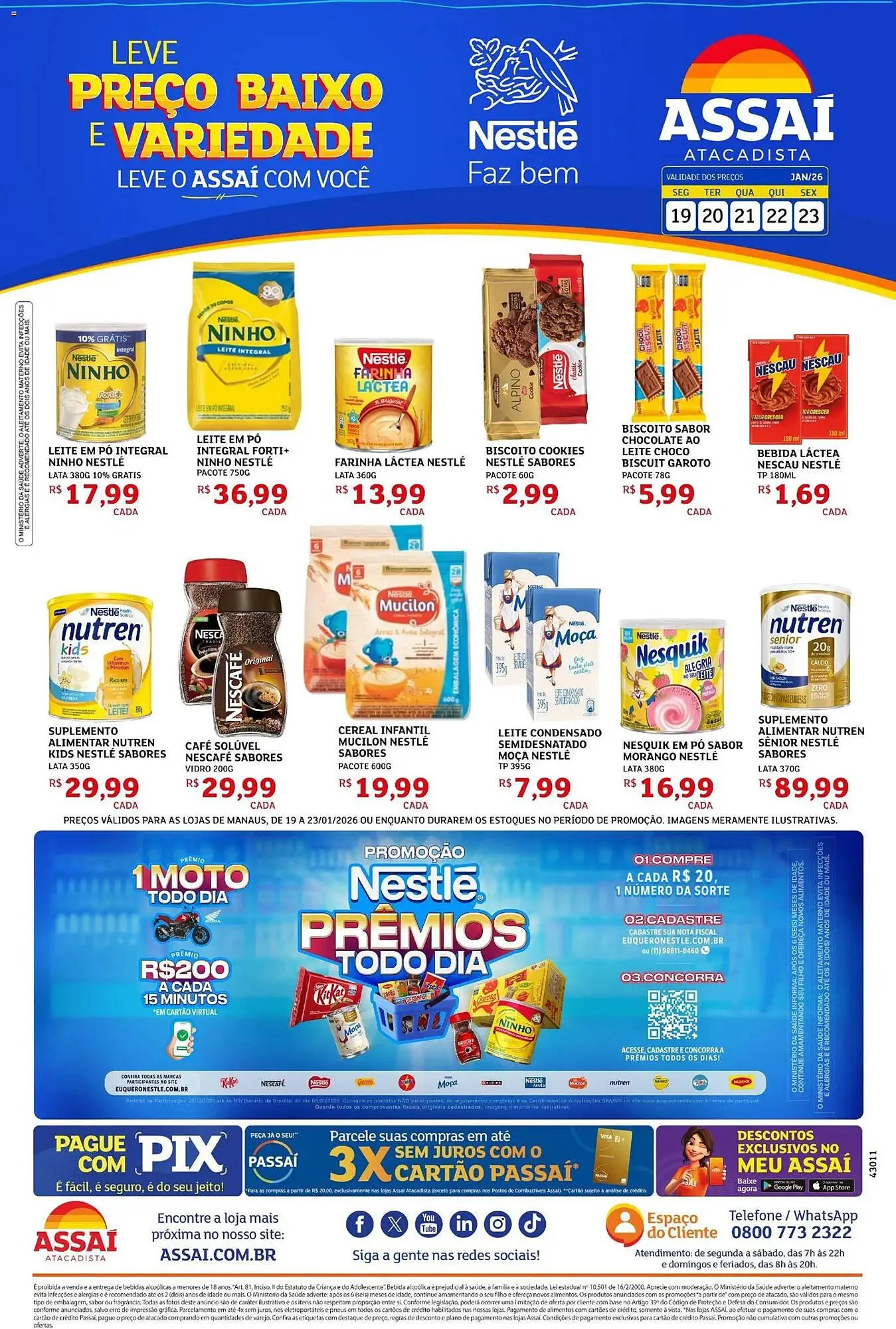 Encarte de Encarte Assaí Atacadista 19 de janeiro até 23 de janeiro 2026 - Pagina 1
