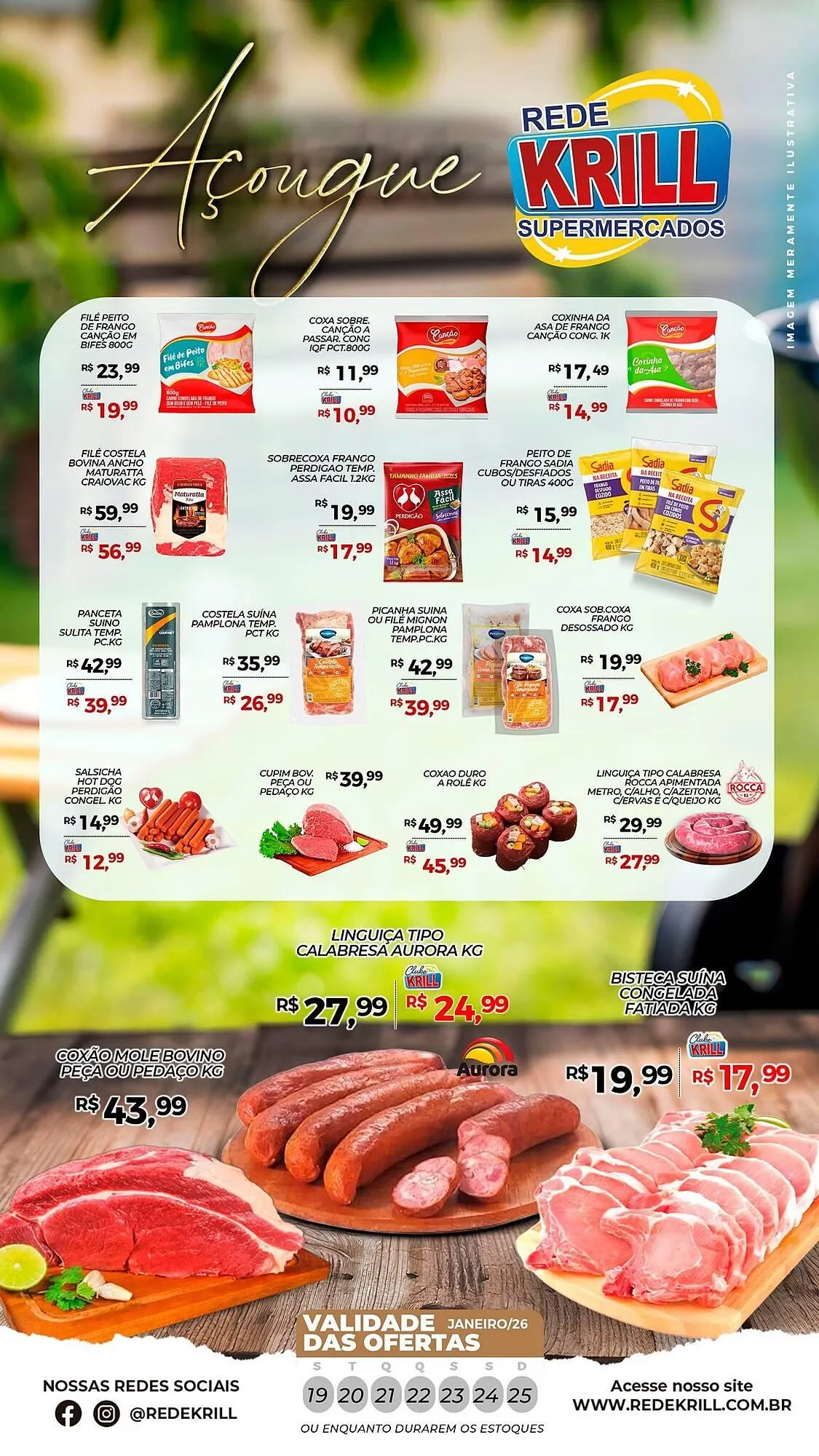 Encarte de Folheto Rede Krill 19 de janeiro até 25 de janeiro 2026 - Pagina 1